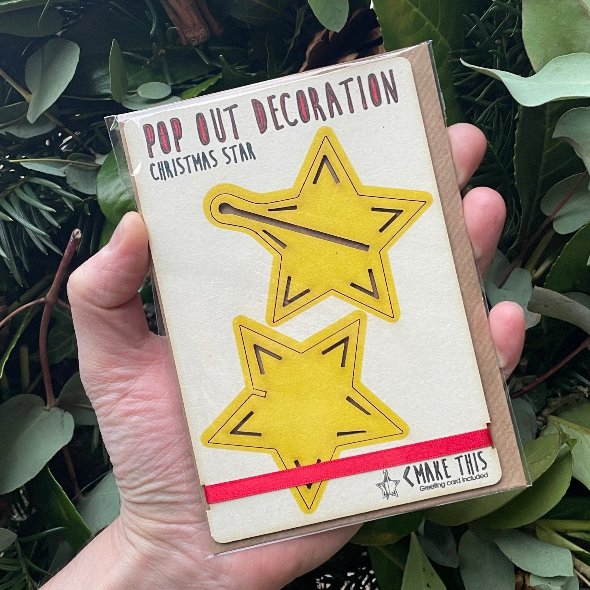 Wooden Pop-Out Christmas Cards - grow urban. UK