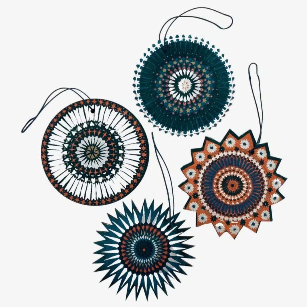 Wooden Star Decorations - 4 Pack - grow urban. UK