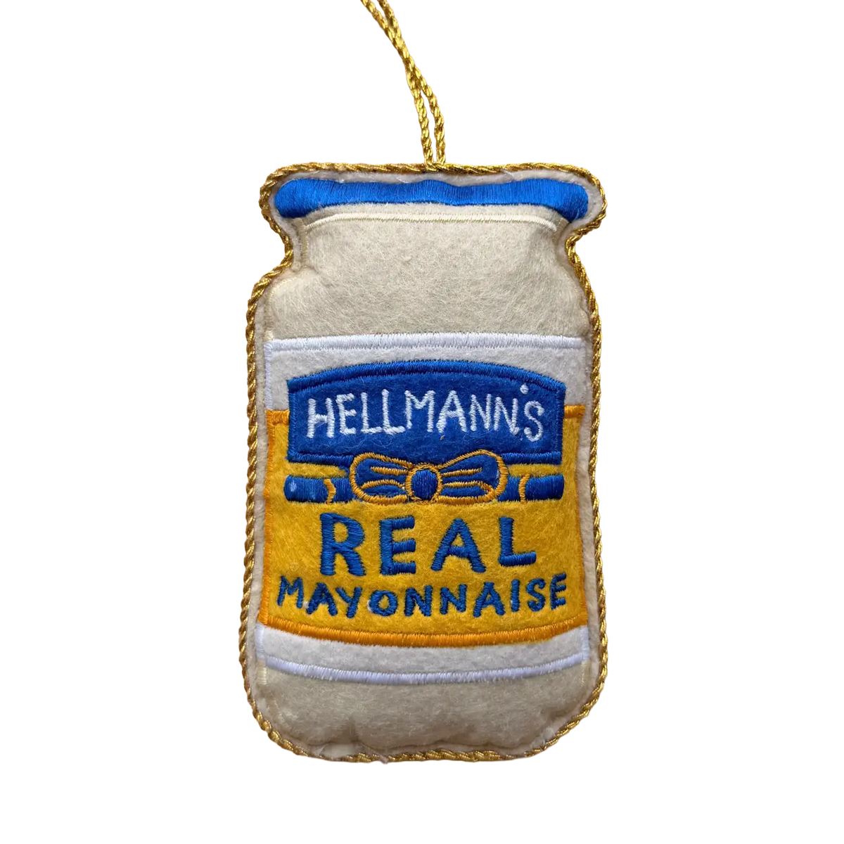 Hellmann’s Mayonnaise Jar | Embroidered Decoration