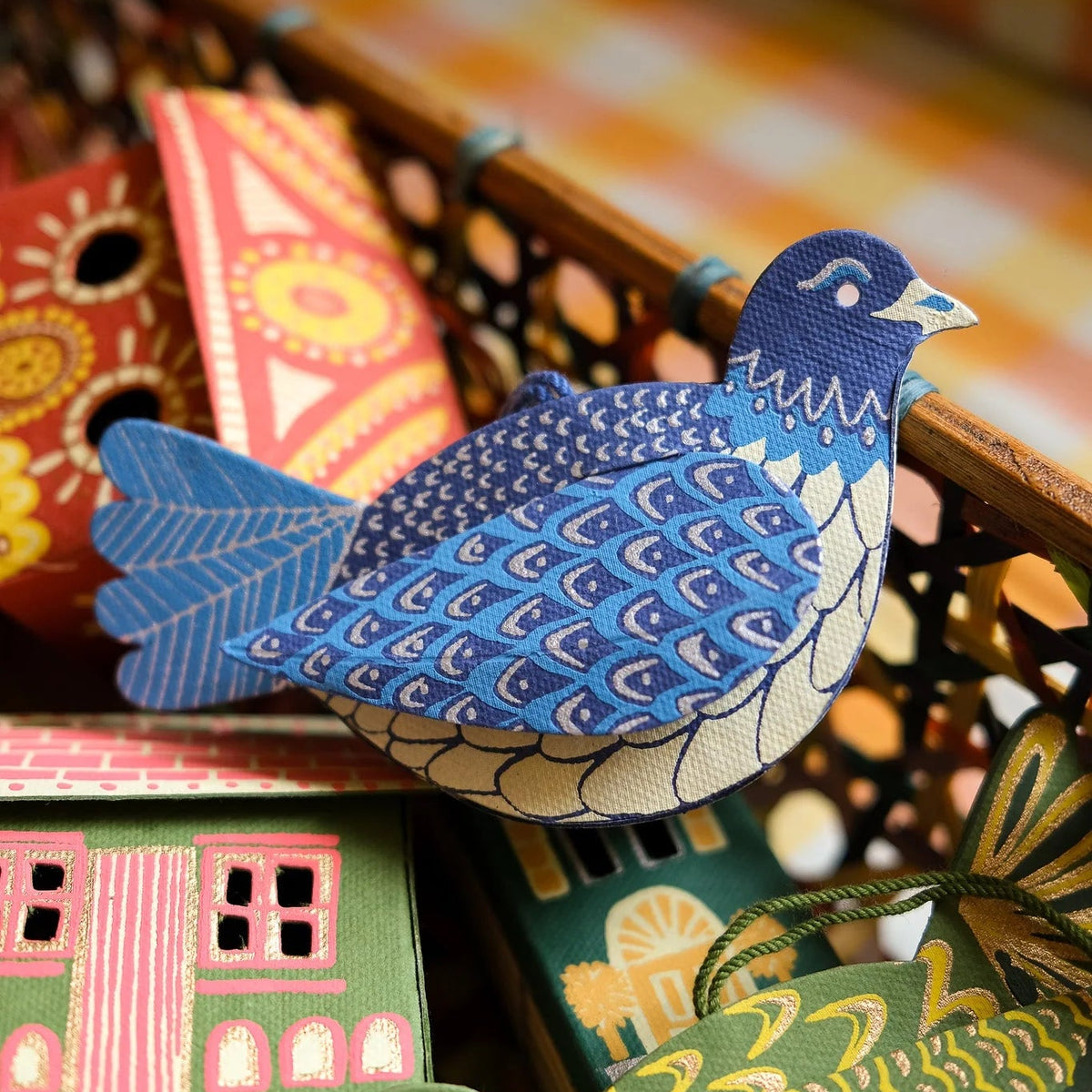 Dove Screen-Printed Christmas Decoration | East End Press