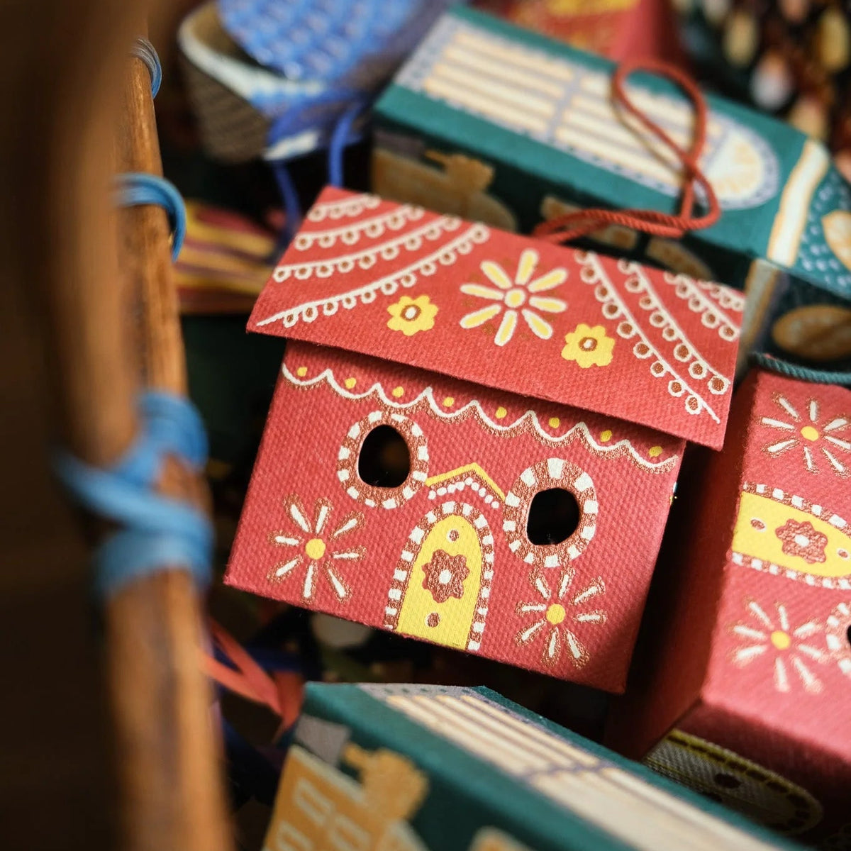 Gingerbread House Screen-Printed Christmas Decoration | East End Press