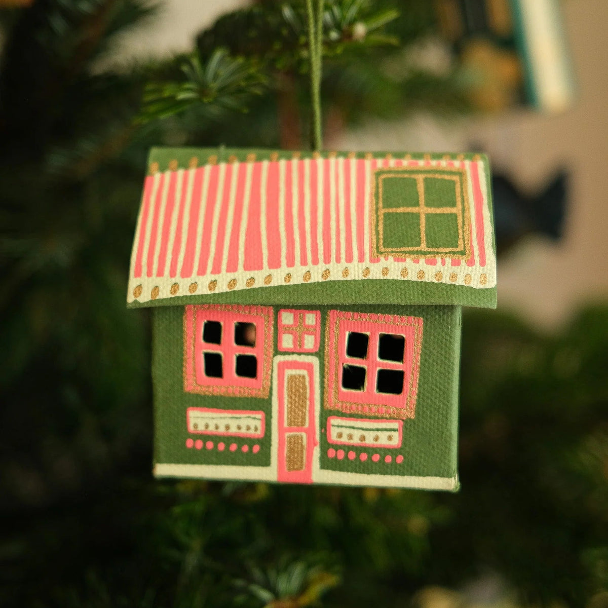 Scottish Bothy Screen-Printed Christmas Decoration | East End Press