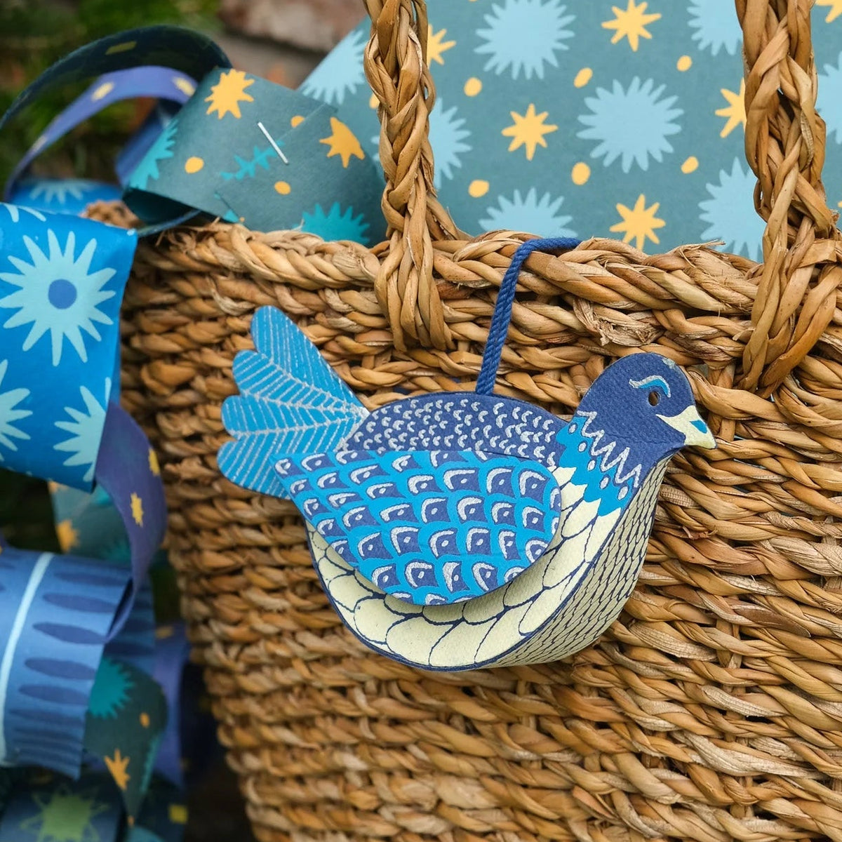 Dove Screen-Printed Christmas Decoration | East End Press