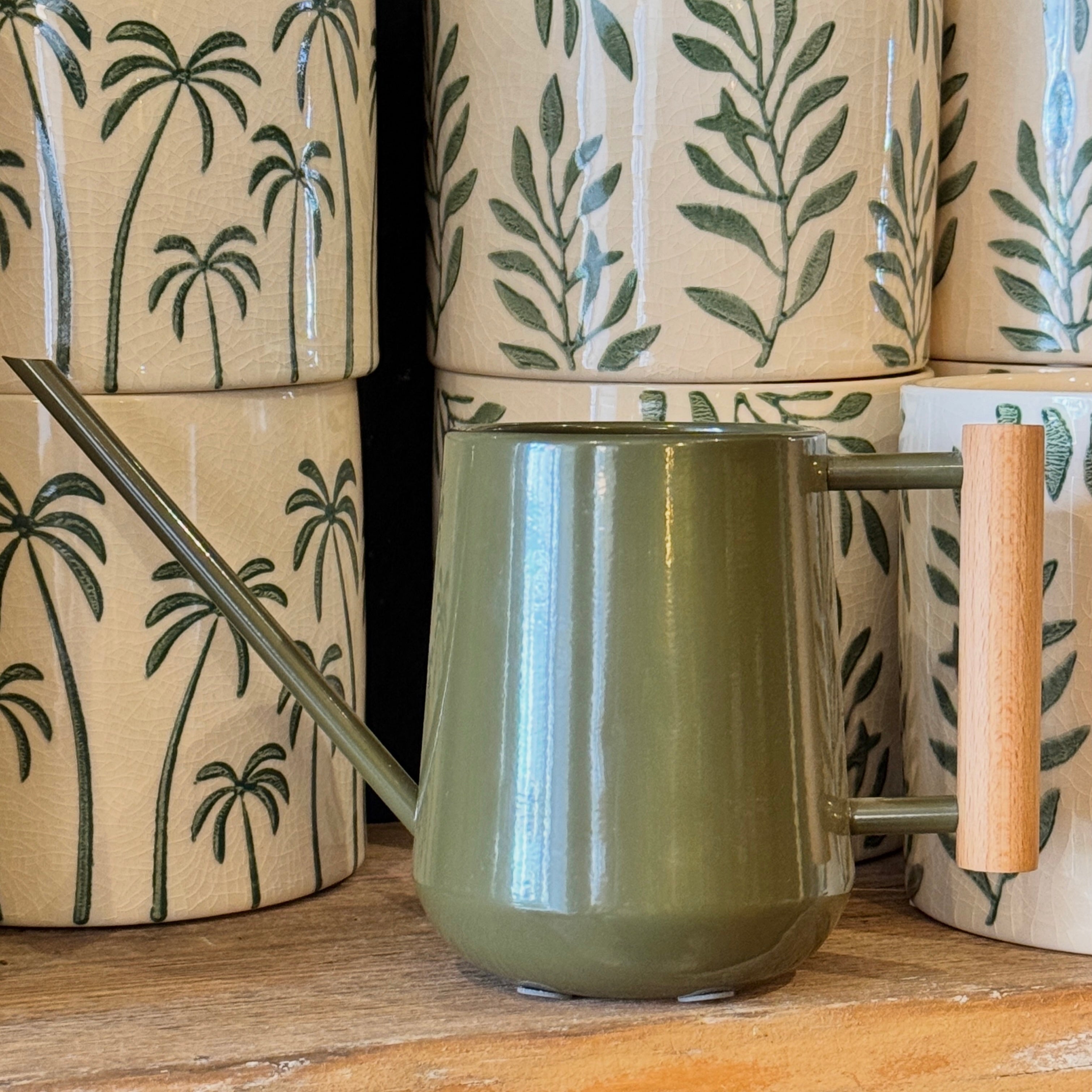 Indoor Watering Can - Olive