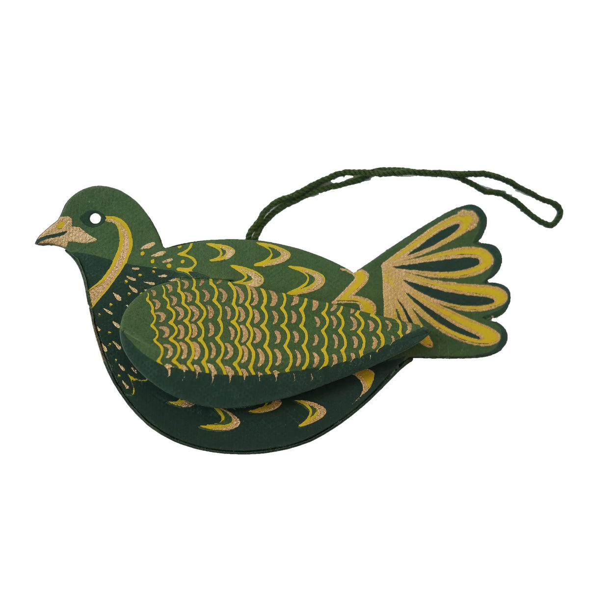 Partridge Screen-Printed Christmas Decoration | East End Press