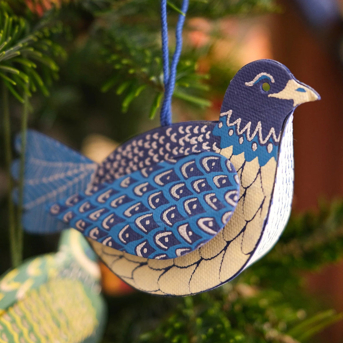 Dove Screen-Printed Christmas Decoration | East End Press