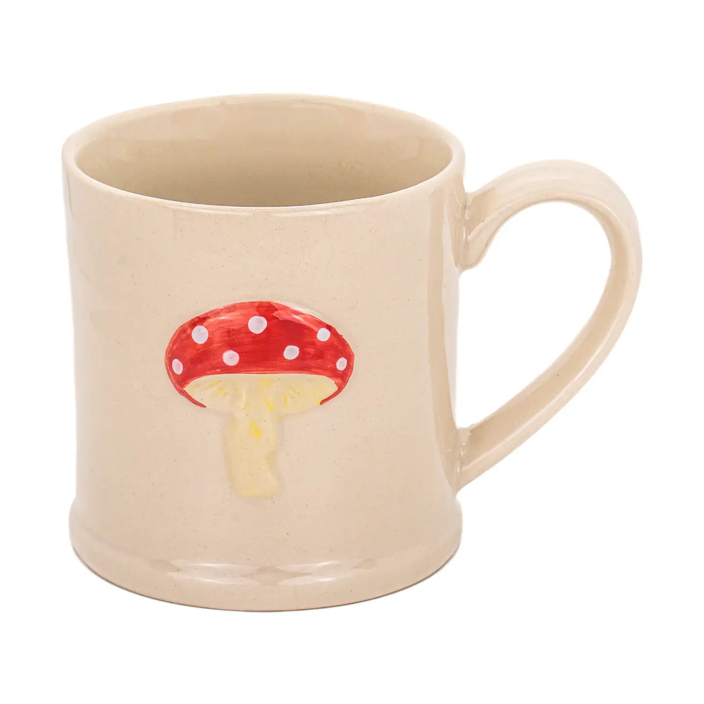 Mushroom Embossed Stoneware Mug