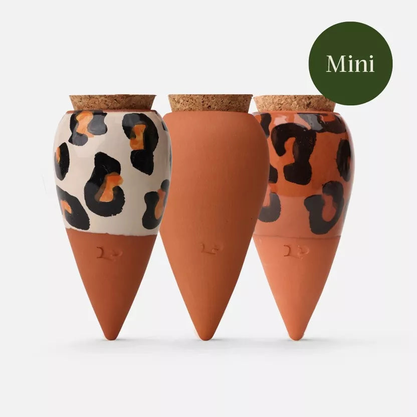 Pepin Trio Leopard Mini Ollas – Terracotta & Leopard Gift Set