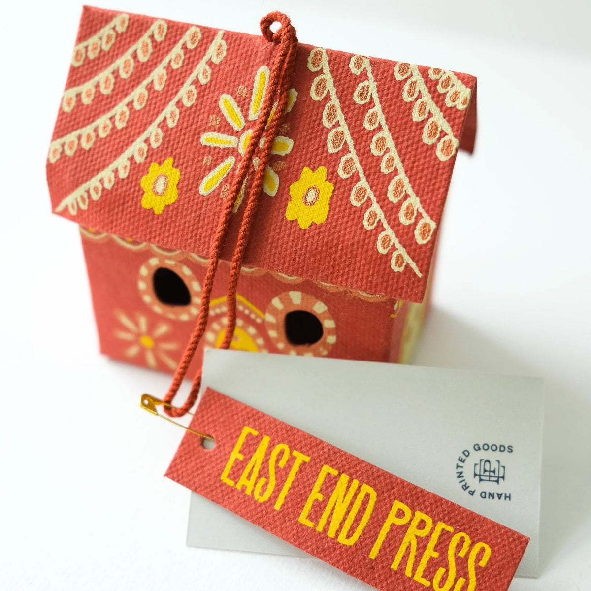 Gingerbread House Screen-Printed Christmas Decoration | East End Press