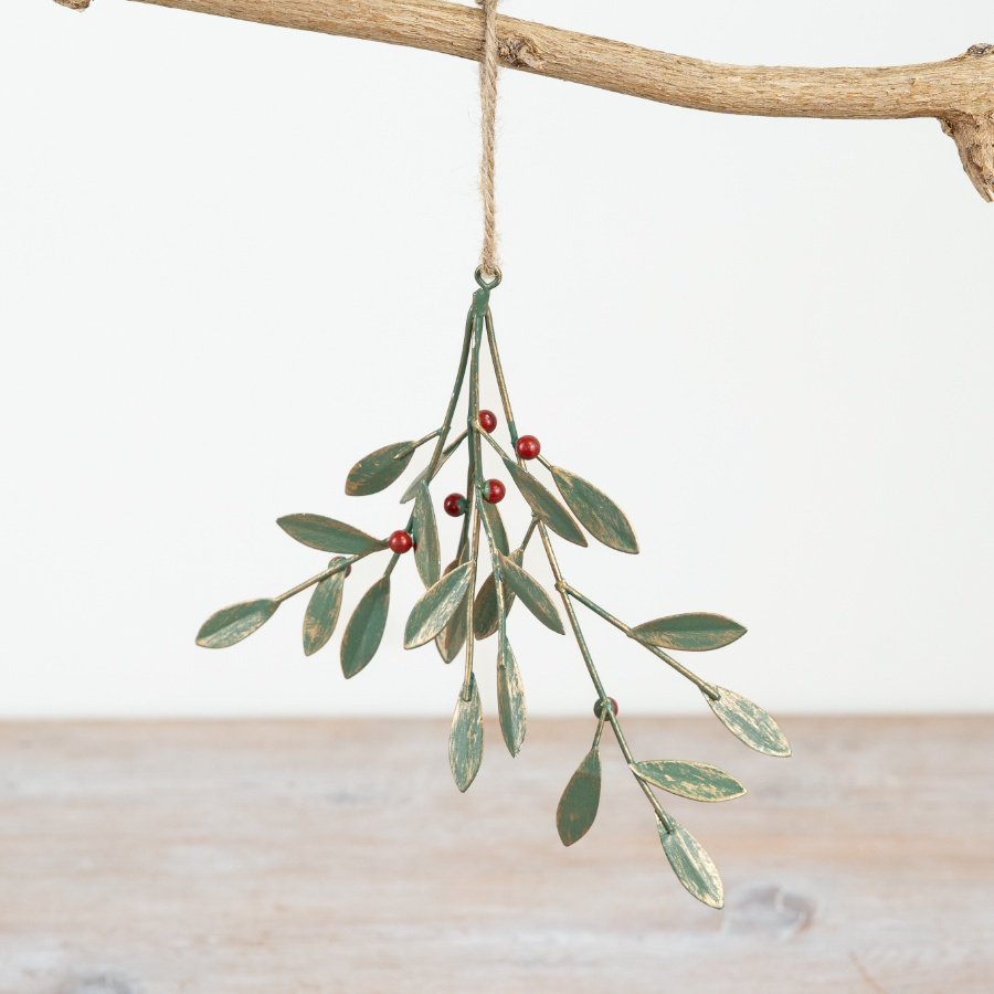 Red Berry Metal Hanging Decoration