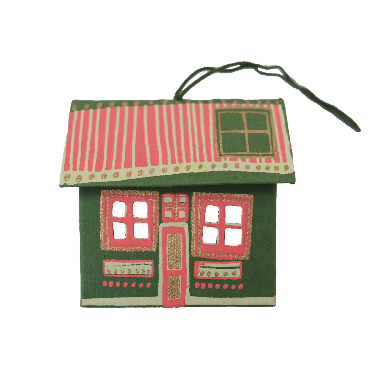 Scottish Bothy Screen-Printed Christmas Decoration | East End Press