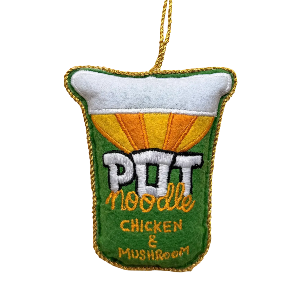Pot Noodle Chicken & Mushroom  | Embroidered Decoration