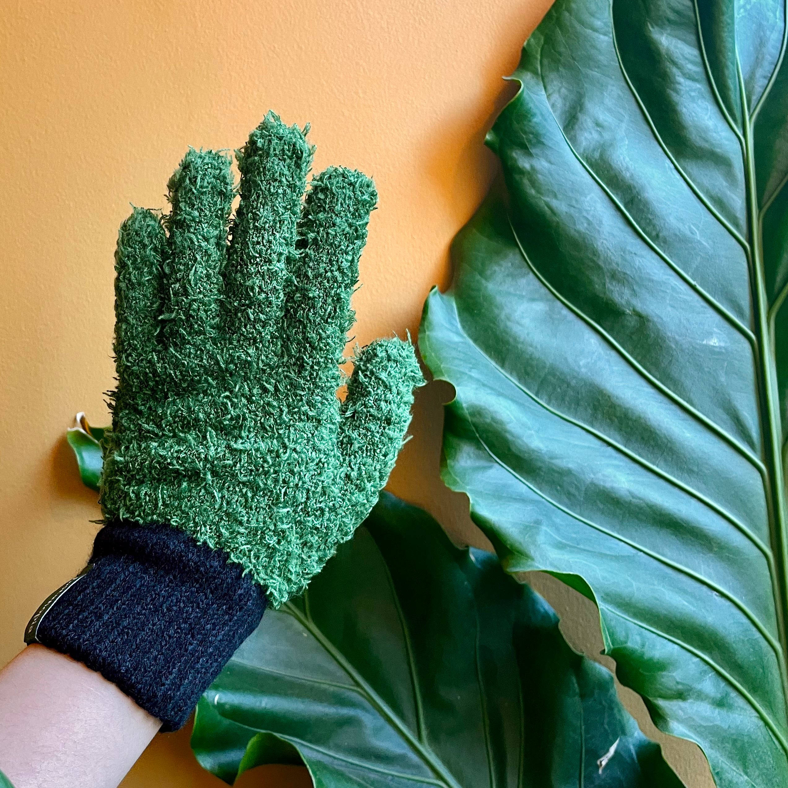 Leaf Love Gloves | Microfibre Dusting Gloves for Plants