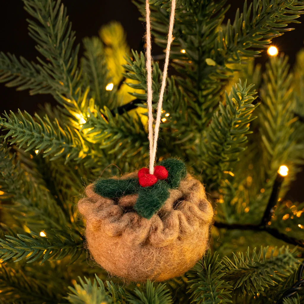 Mini Mince Pie | Felt Christmas Decoration