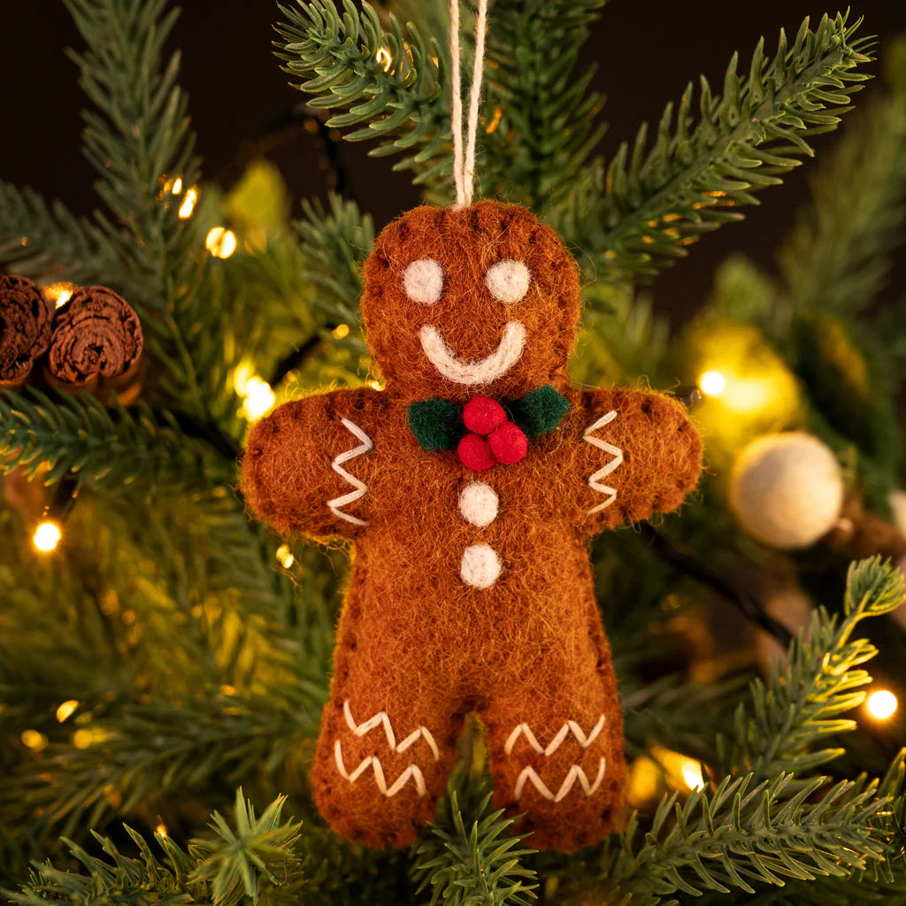 Gingerbread Person | Felt Christmas Decoration