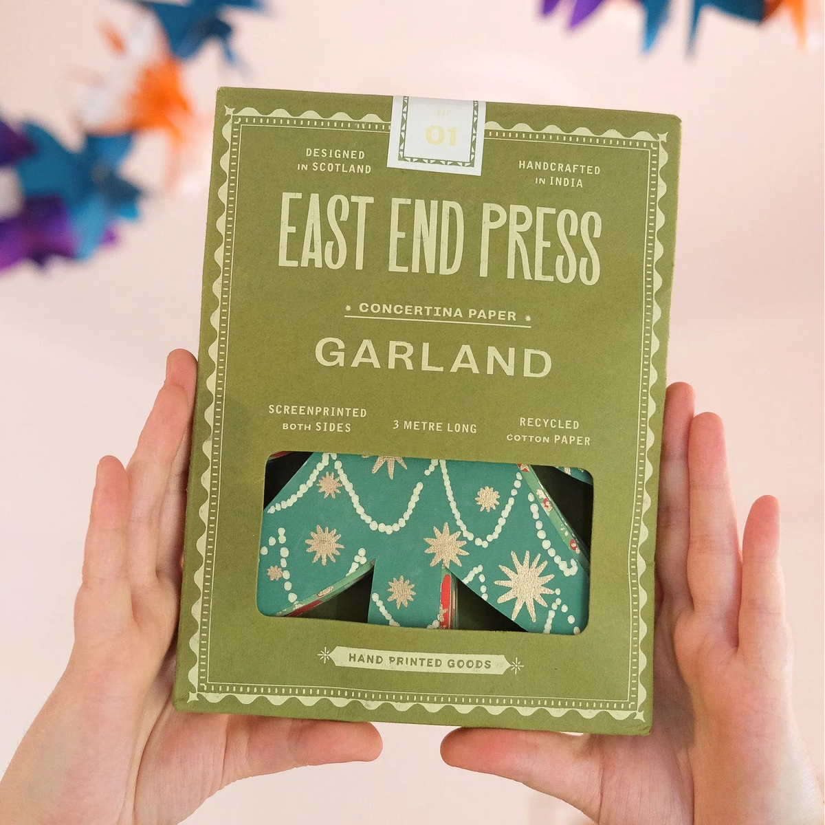 Christmas Trees Concertina Garland | East End Press