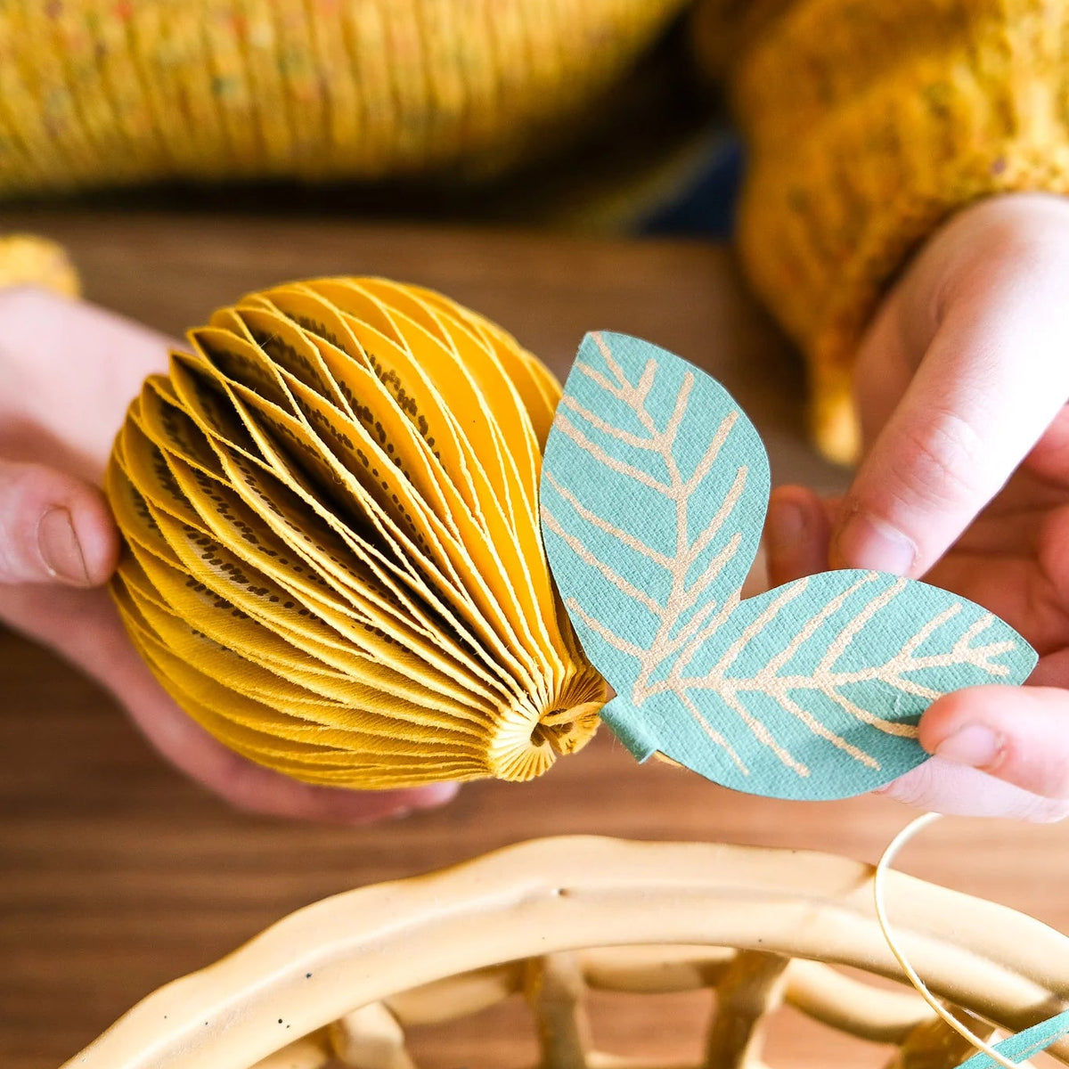 Lemon Honeycomb Christmas Decoration | East End Press