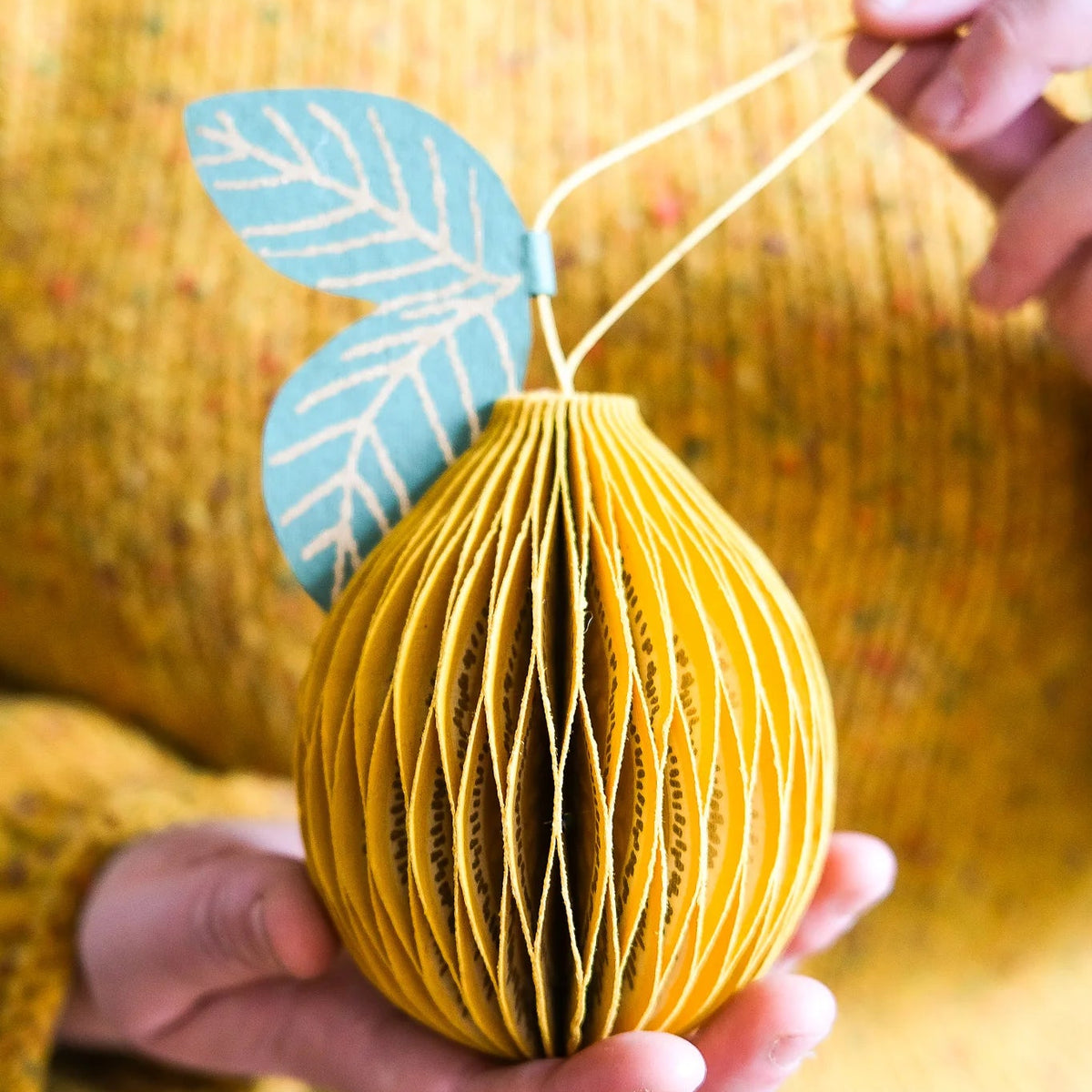 Lemon Honeycomb Christmas Decoration | East End Press