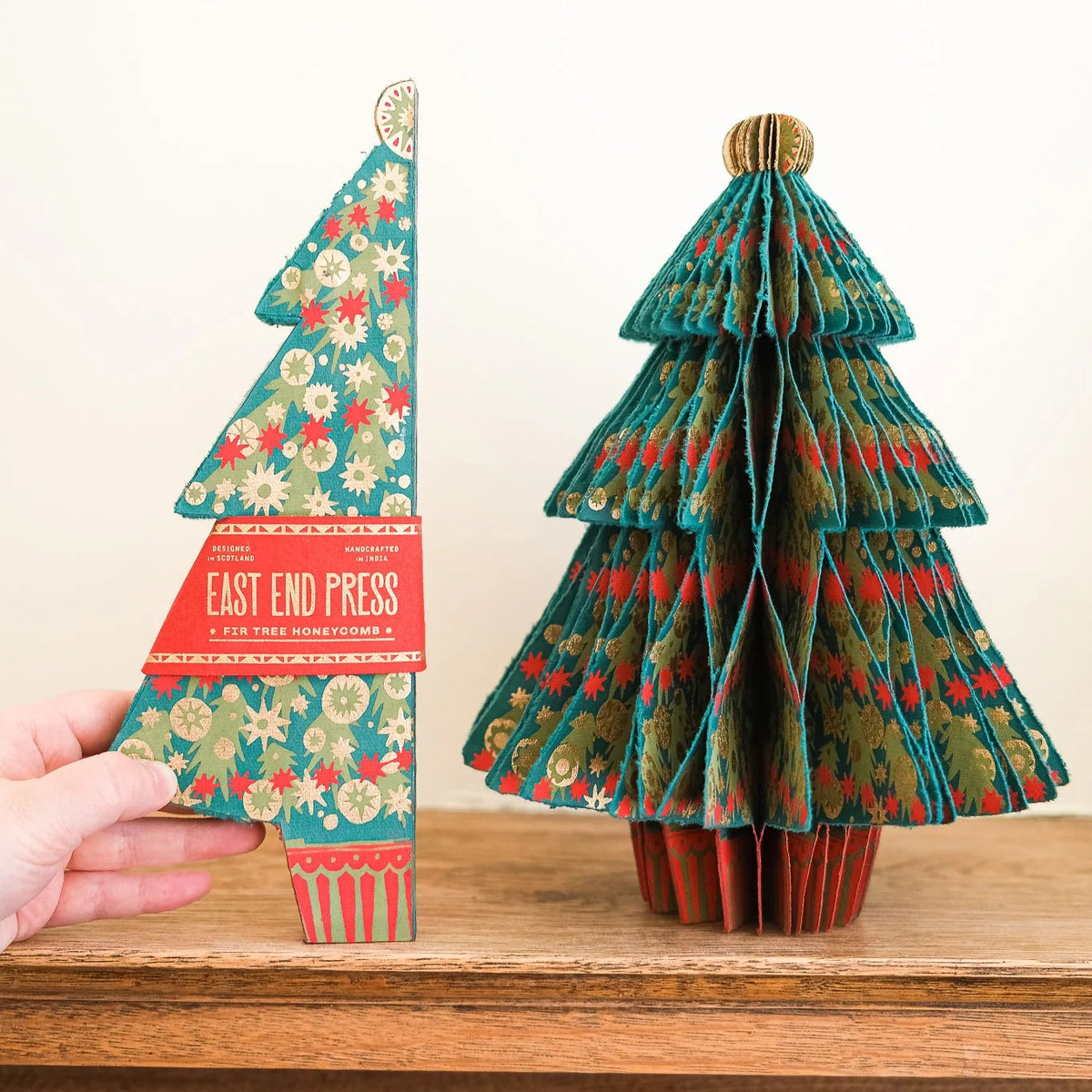 Fir Tree Honeycomb Decoration | East End Press