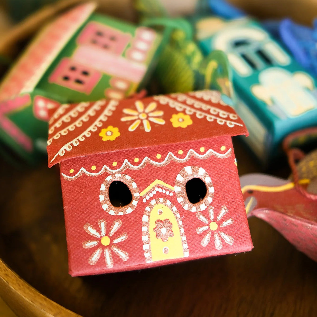 Gingerbread House Screen-Printed Christmas Decoration | East End Press