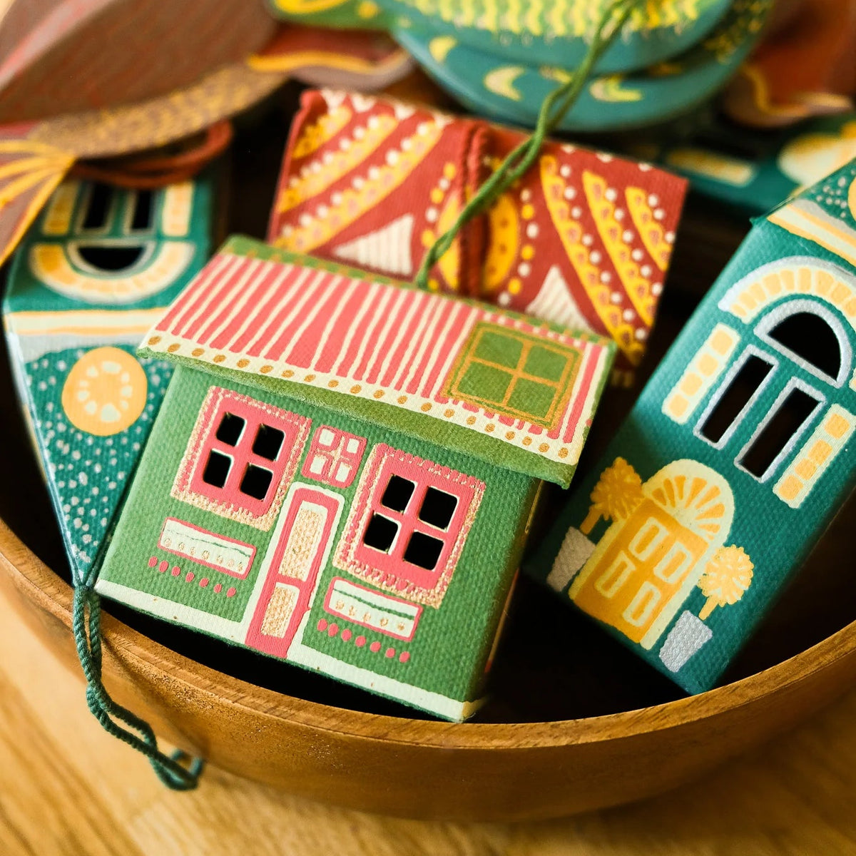 Scottish Bothy Screen-Printed Christmas Decoration | East End Press