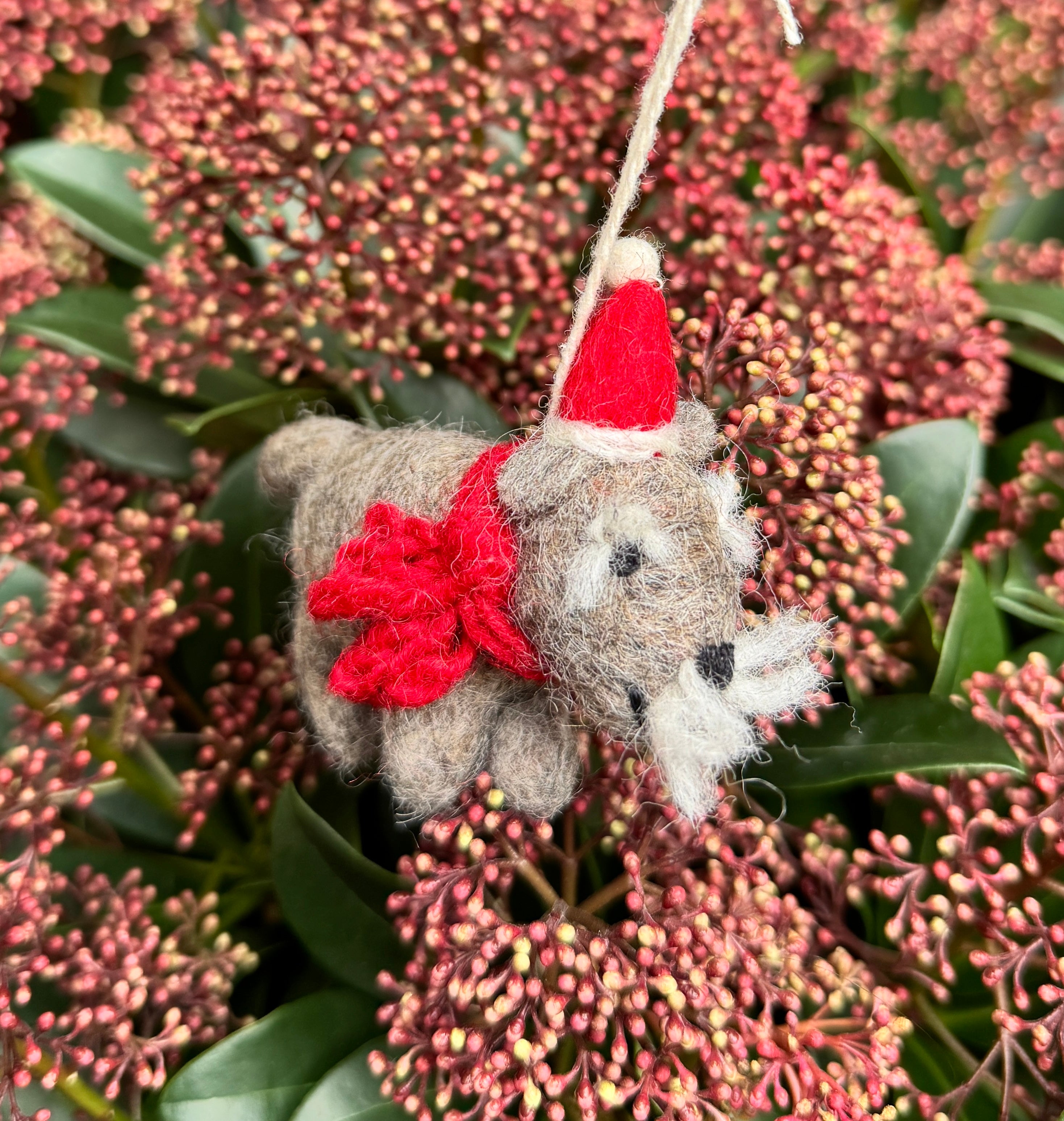 Miniature Schnauzer | Felt Christmas Decoration