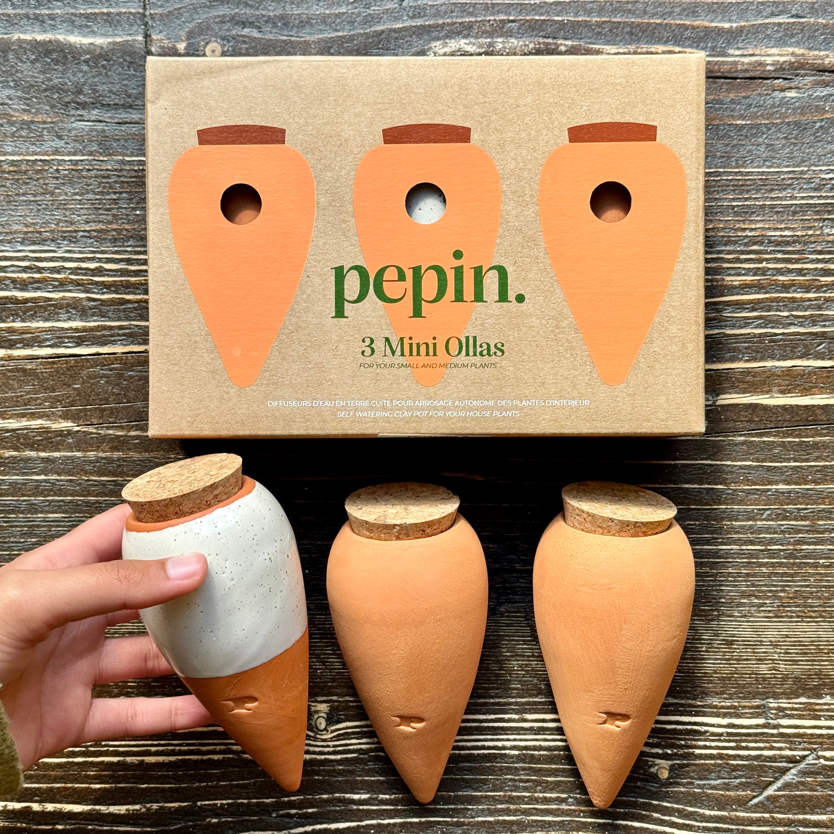 Pepin Trio Iconics Mini Ollas – Terracotta & Speckle Gift Set