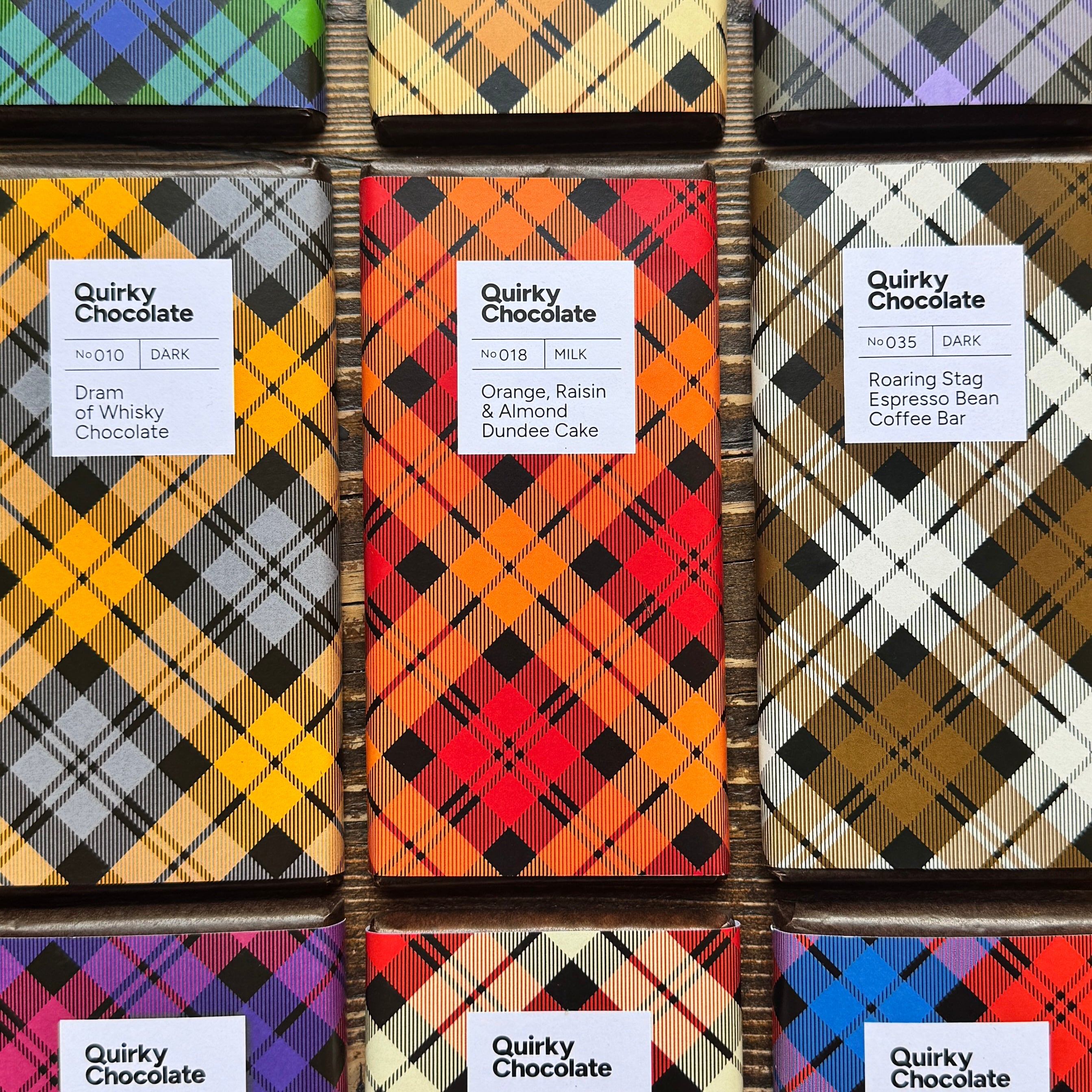 Quirky Chocolate – Scottish Tartan Artisan Bars