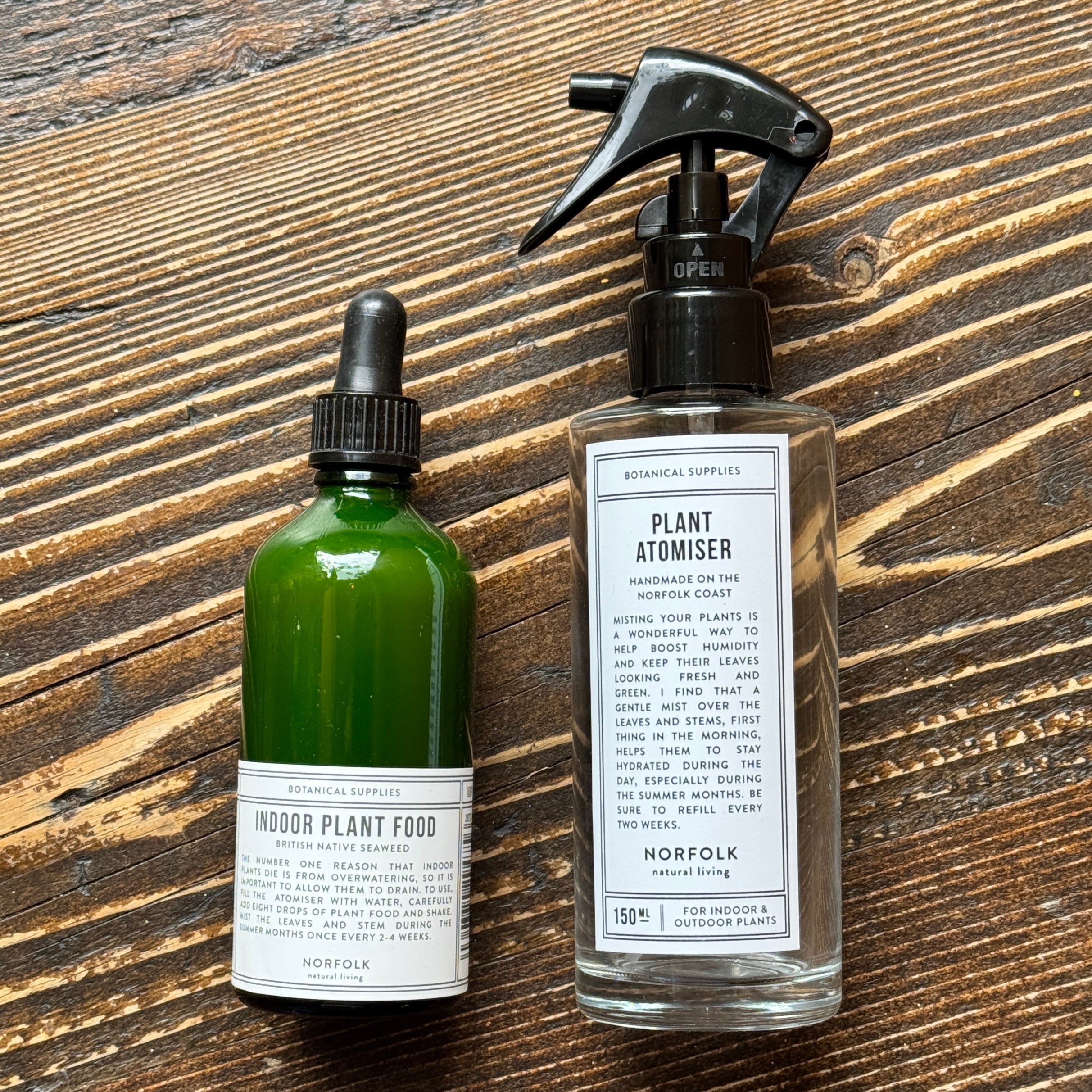 Plant Food & Atomiser Care Set – Norfolk Natural Living