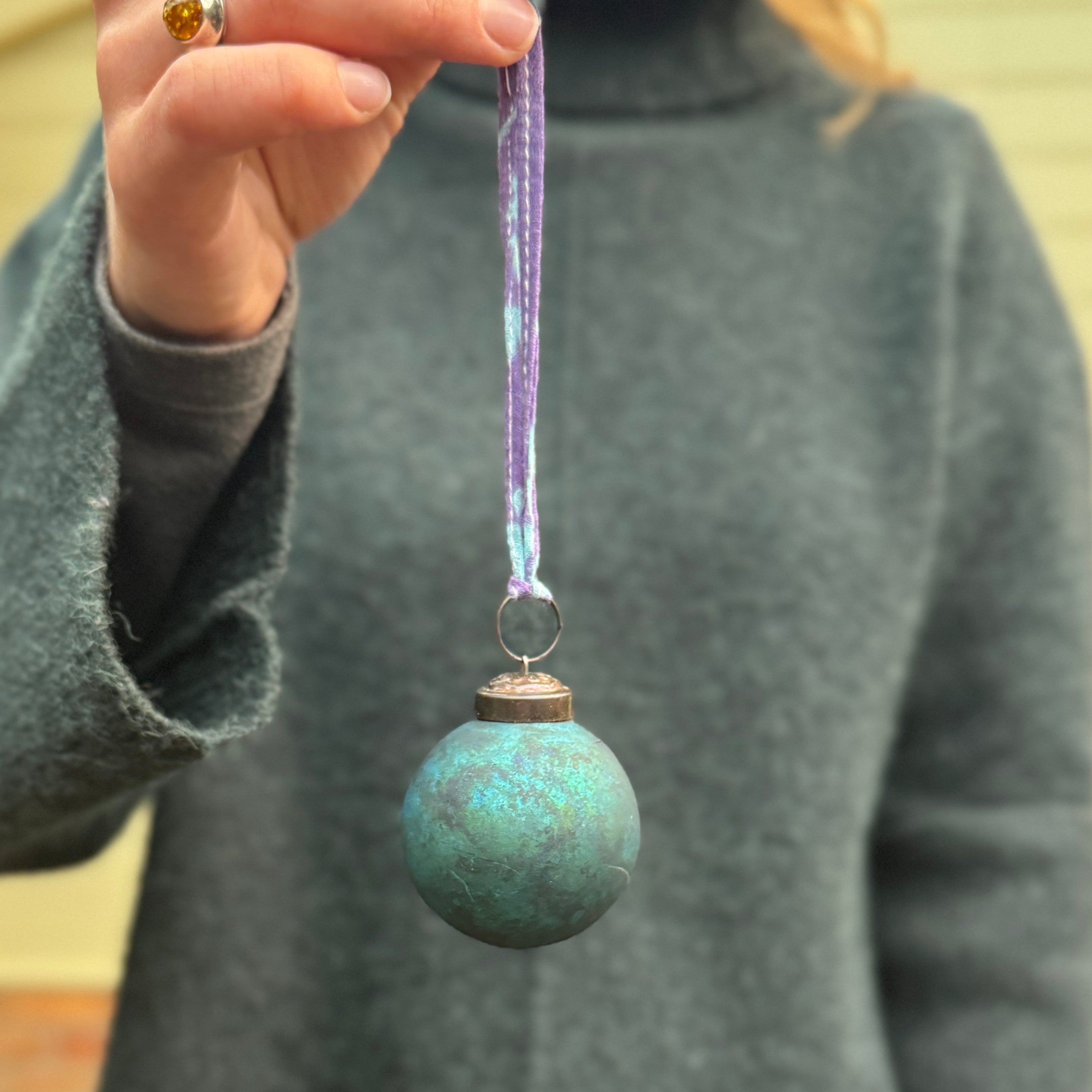 Nkuku Oko Glass Bauble – Lucky Dip Colour Mix