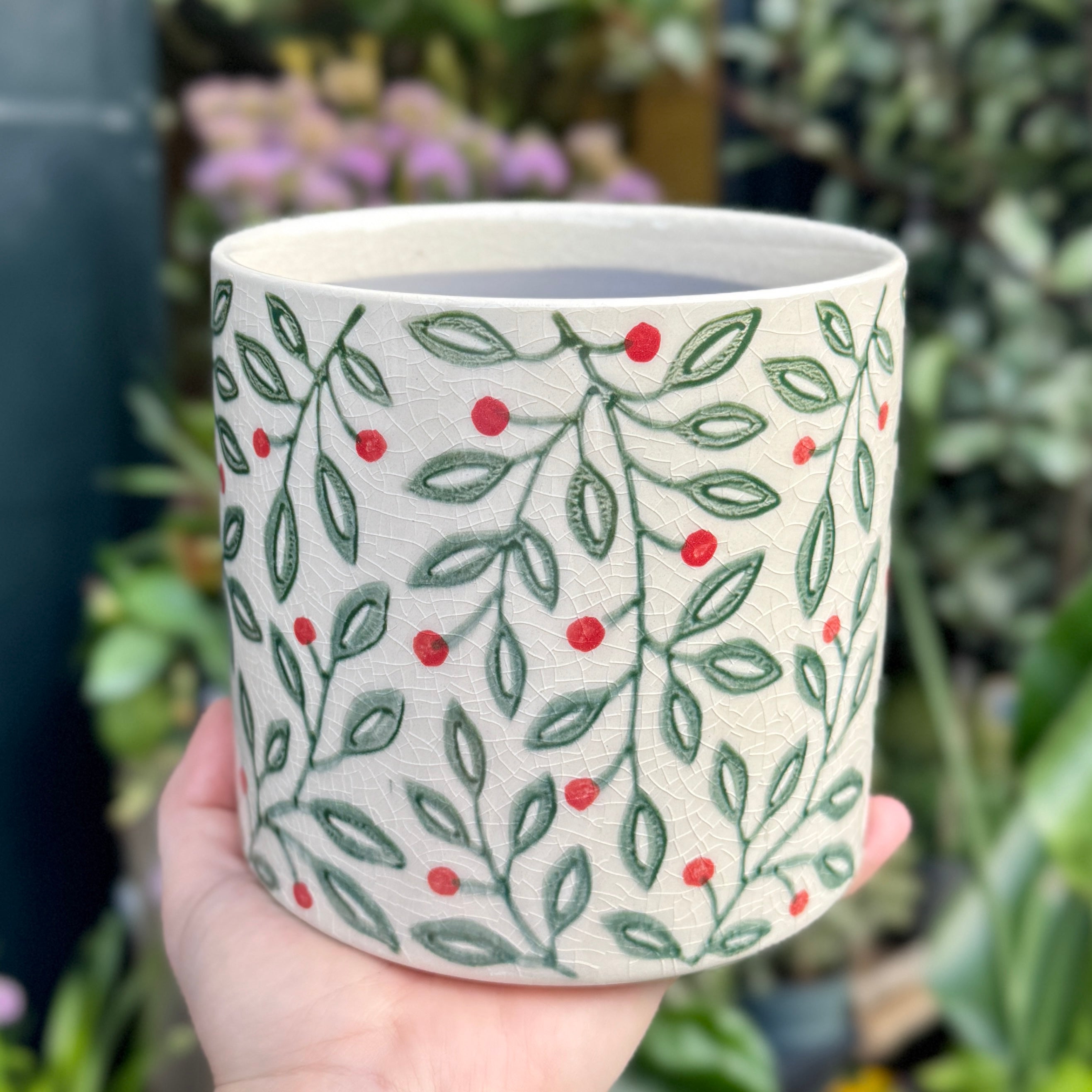 Woodland Berry Plant Pot | 14cm