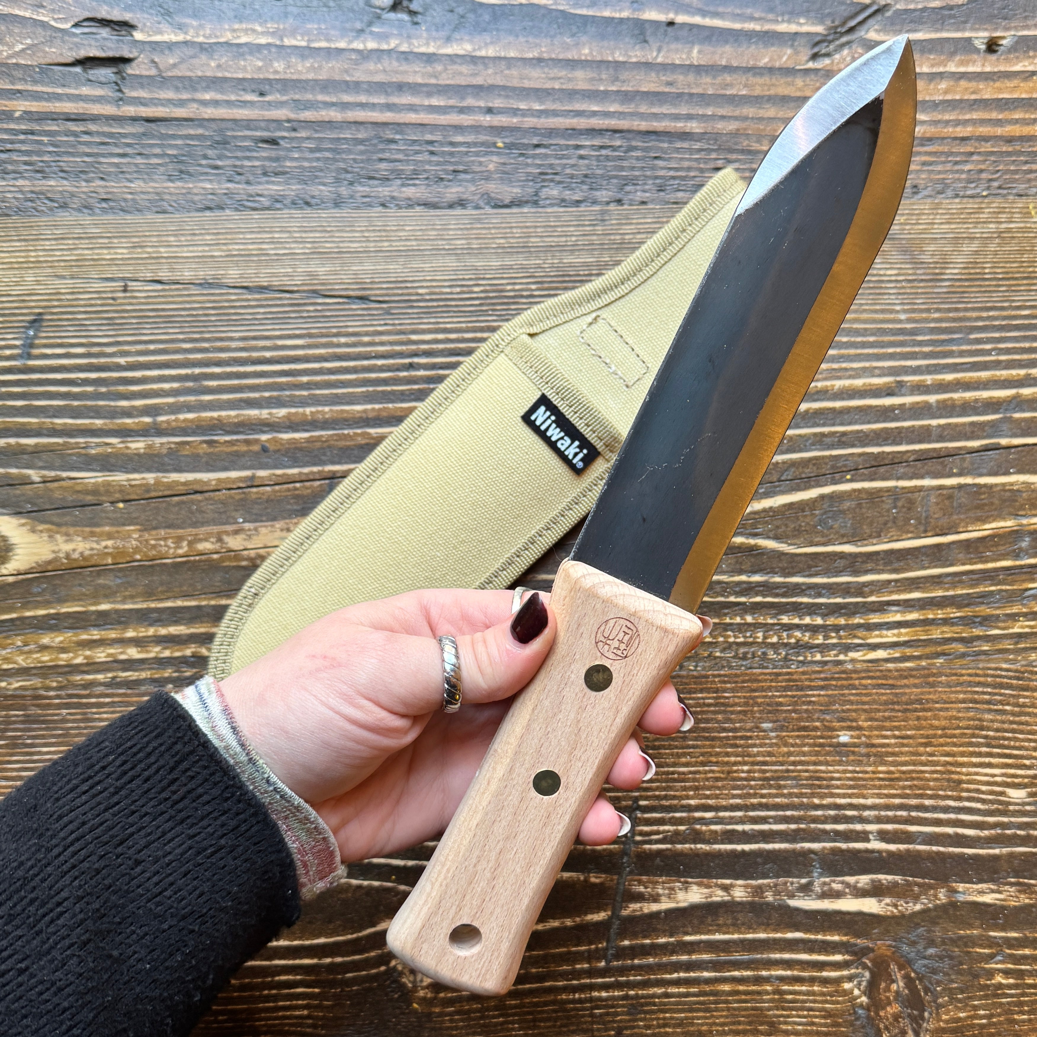 Niwaki Hori Hori & Canvas Holder