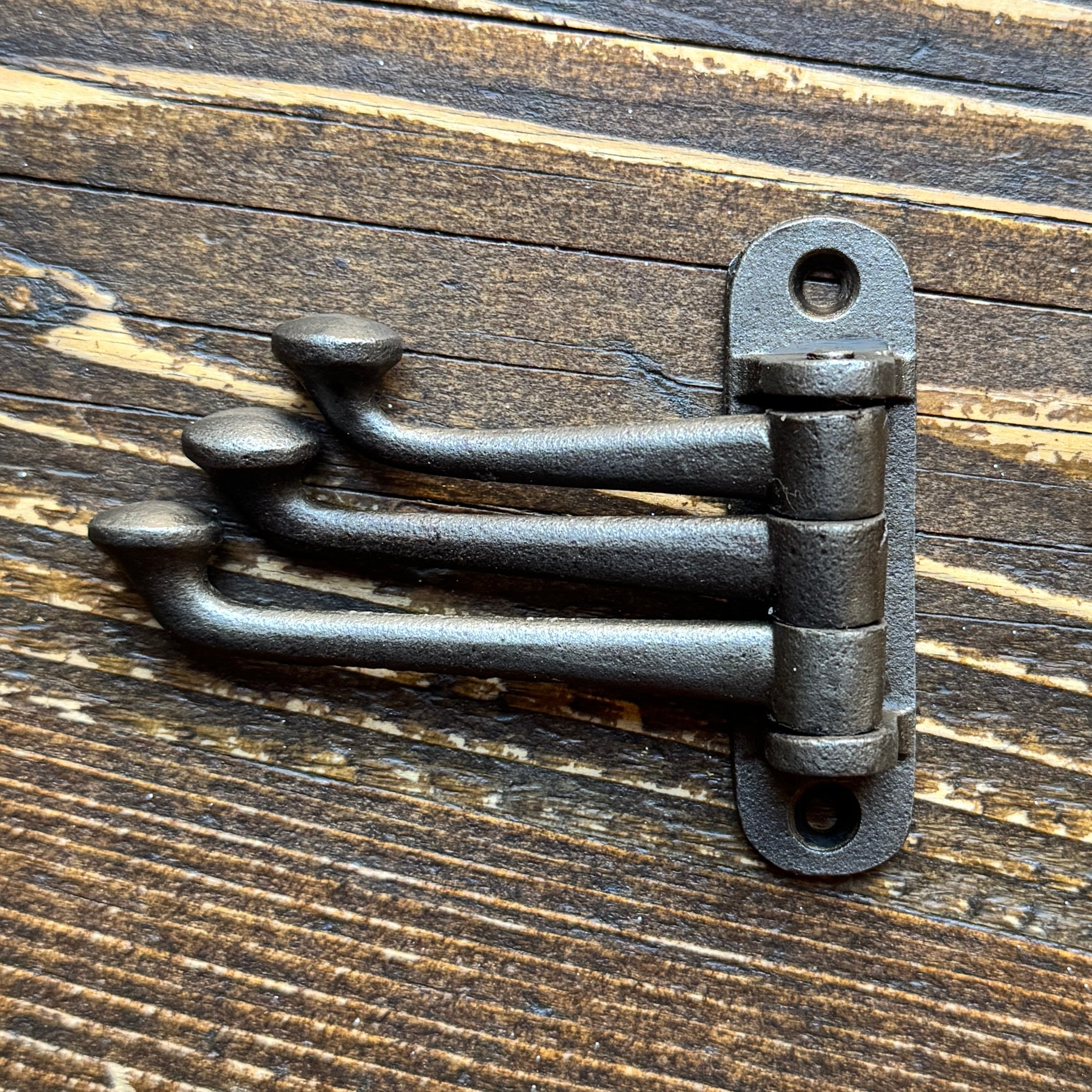 Cast Iron Triple Hinge Hook