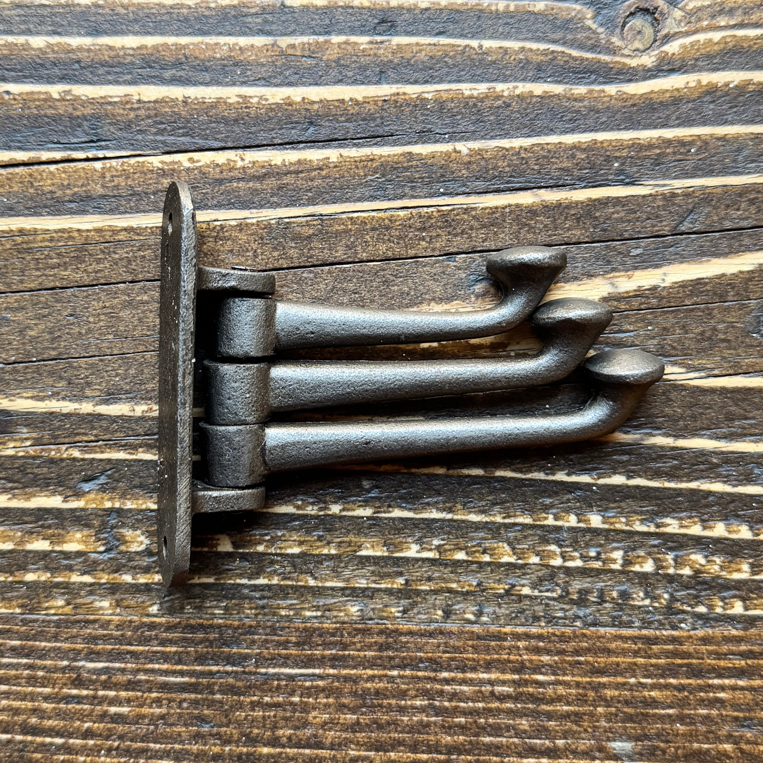 Cast Iron Triple Hinge Hook
