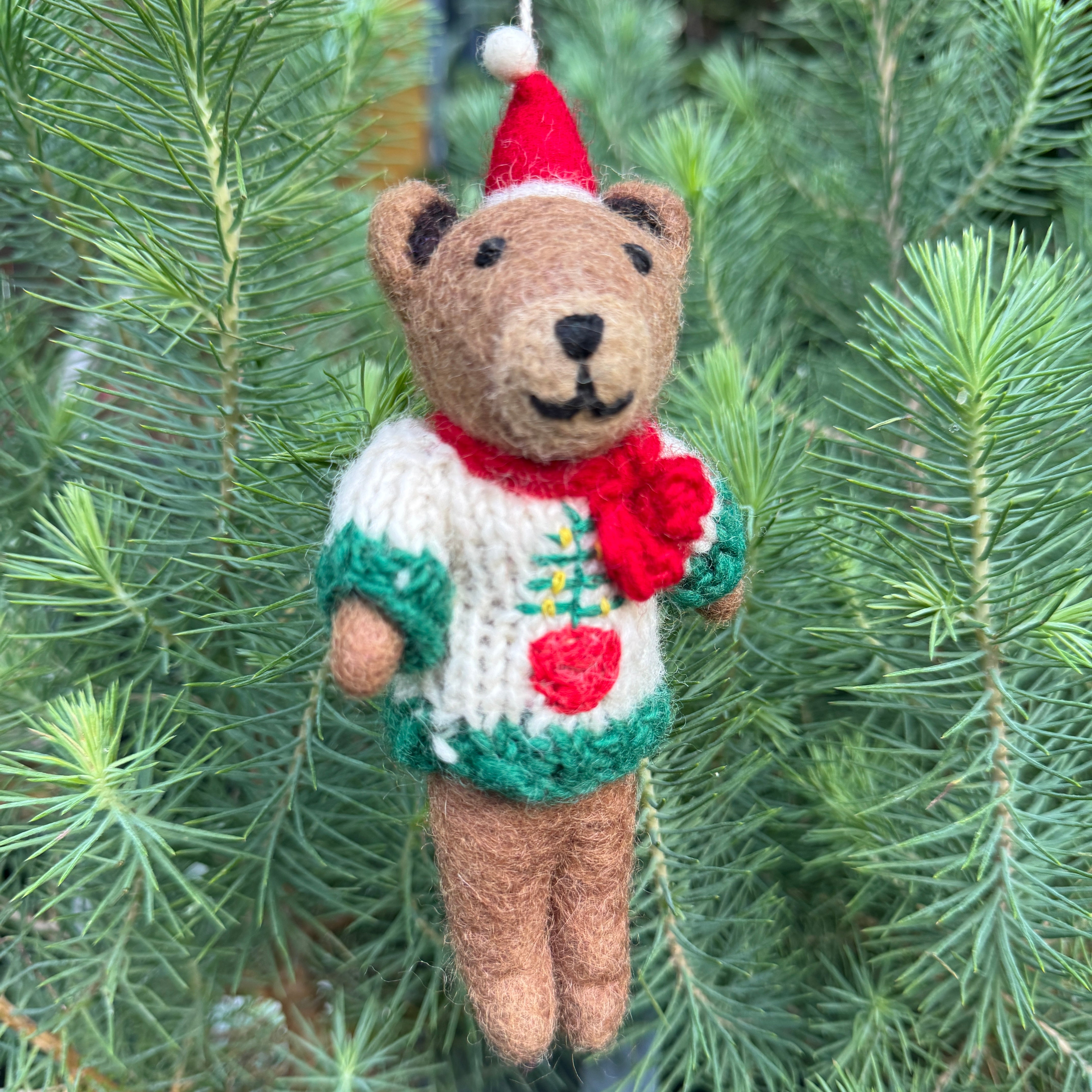 Bear | Felt Christmas Decoration