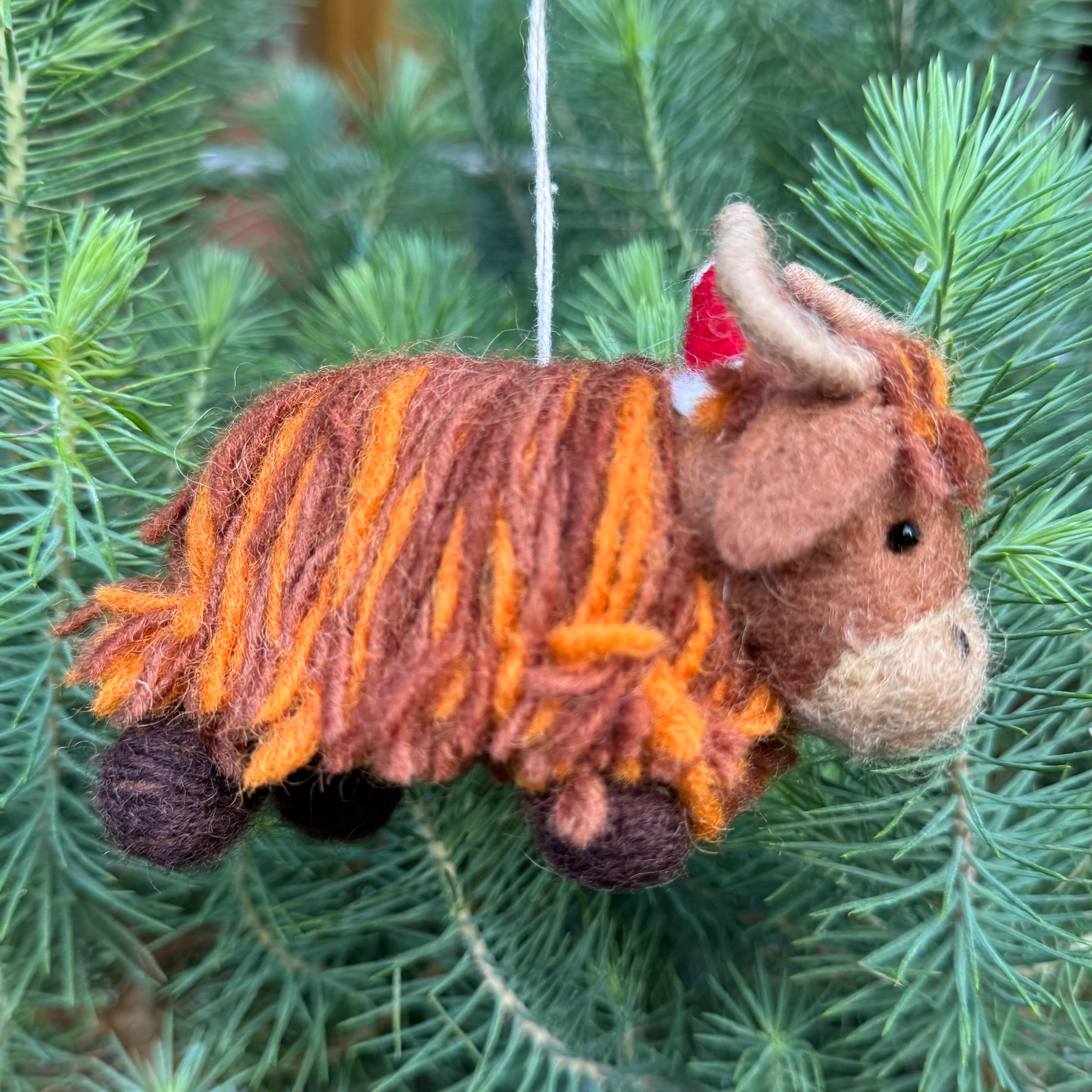 Highland Cow | Felt Christmas Decoration