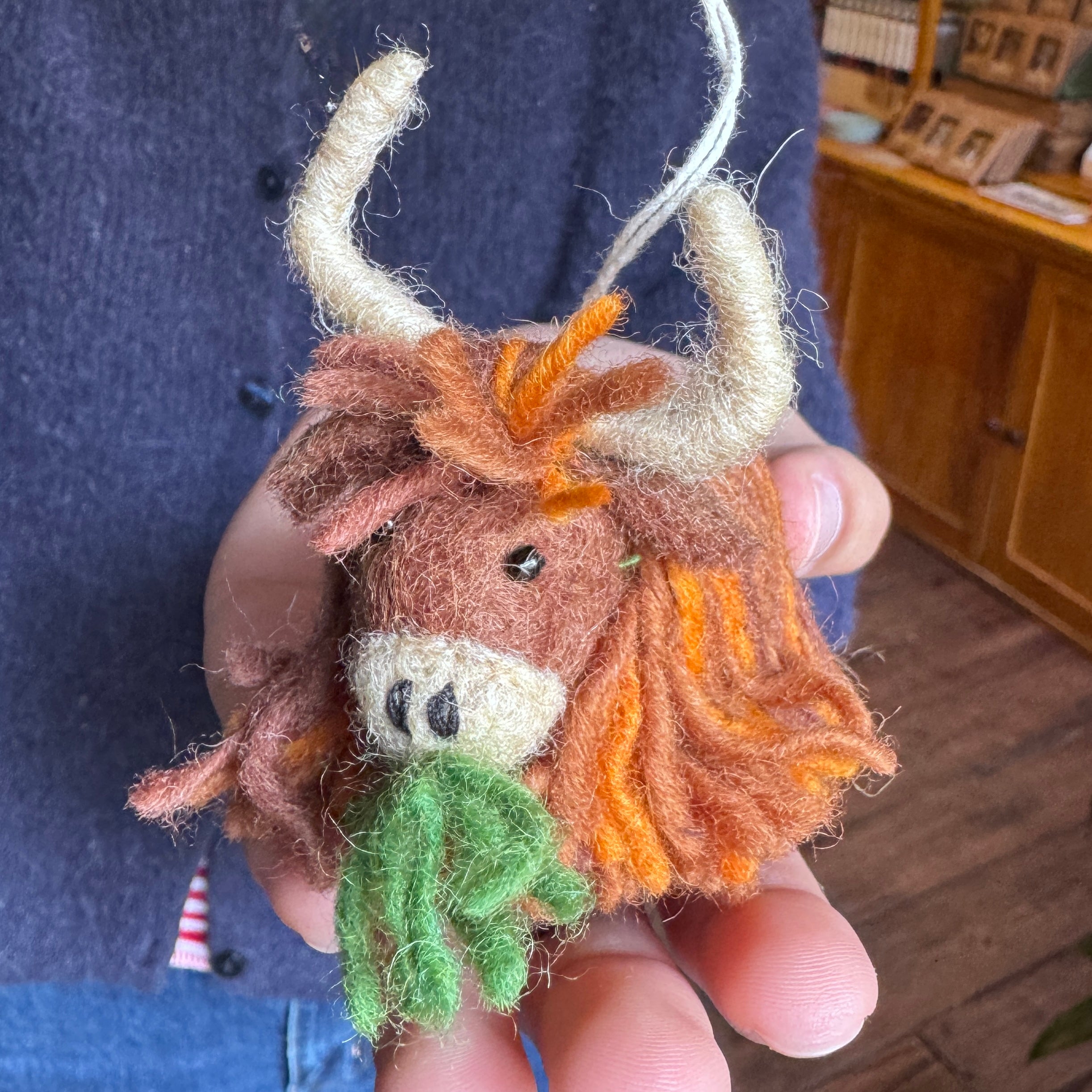 Mini Highland Cow | Felt Decoration