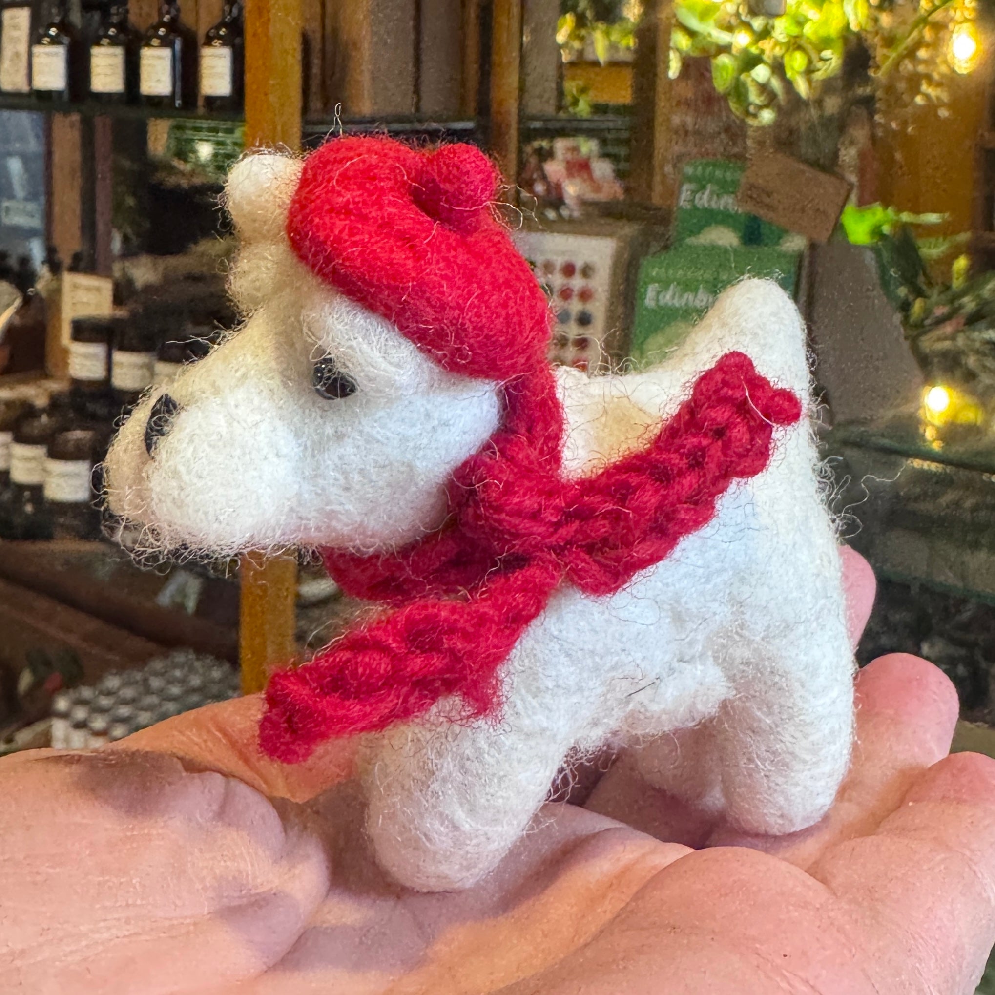 White Westie Dog | Felt Decoration