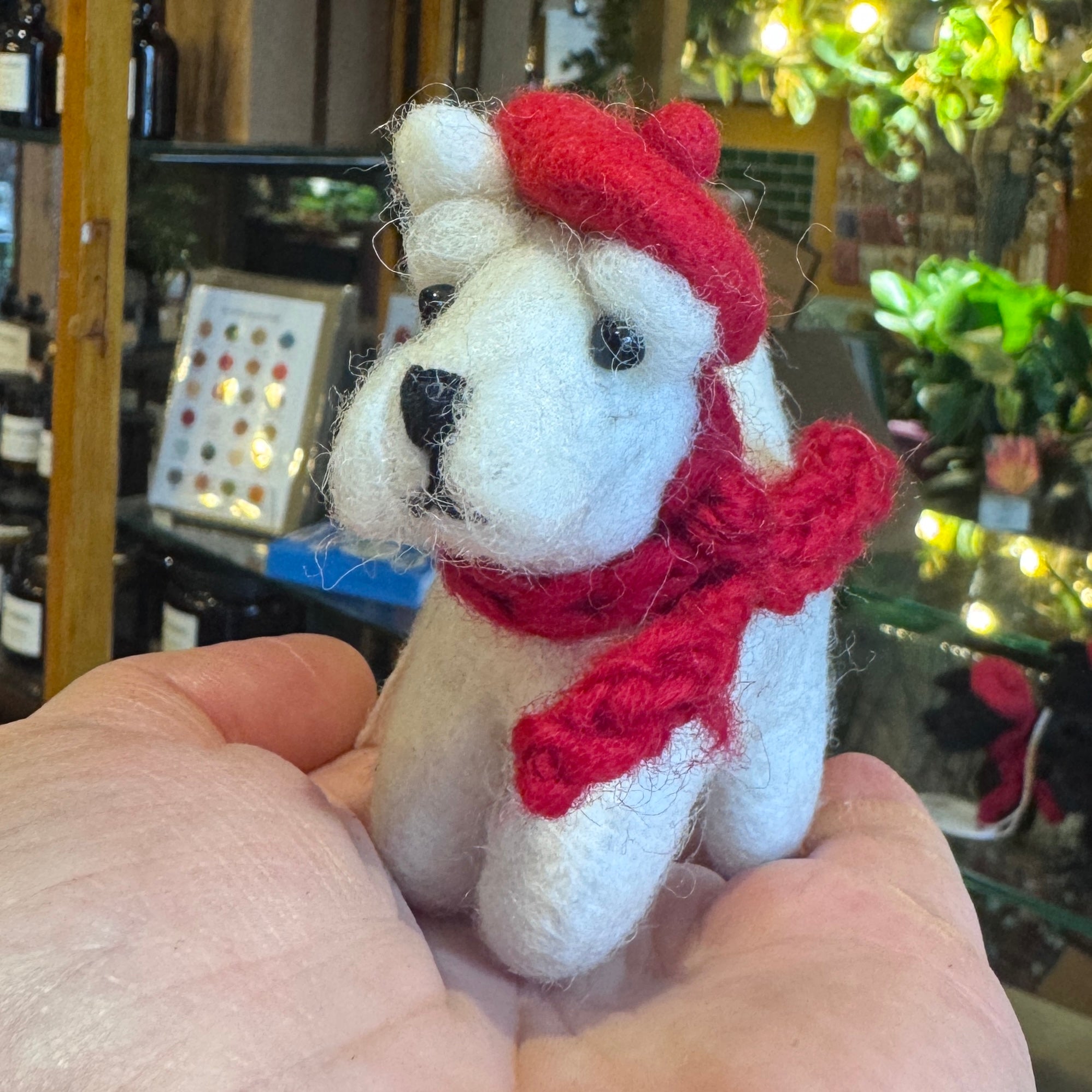 White Westie Dog | Felt Decoration