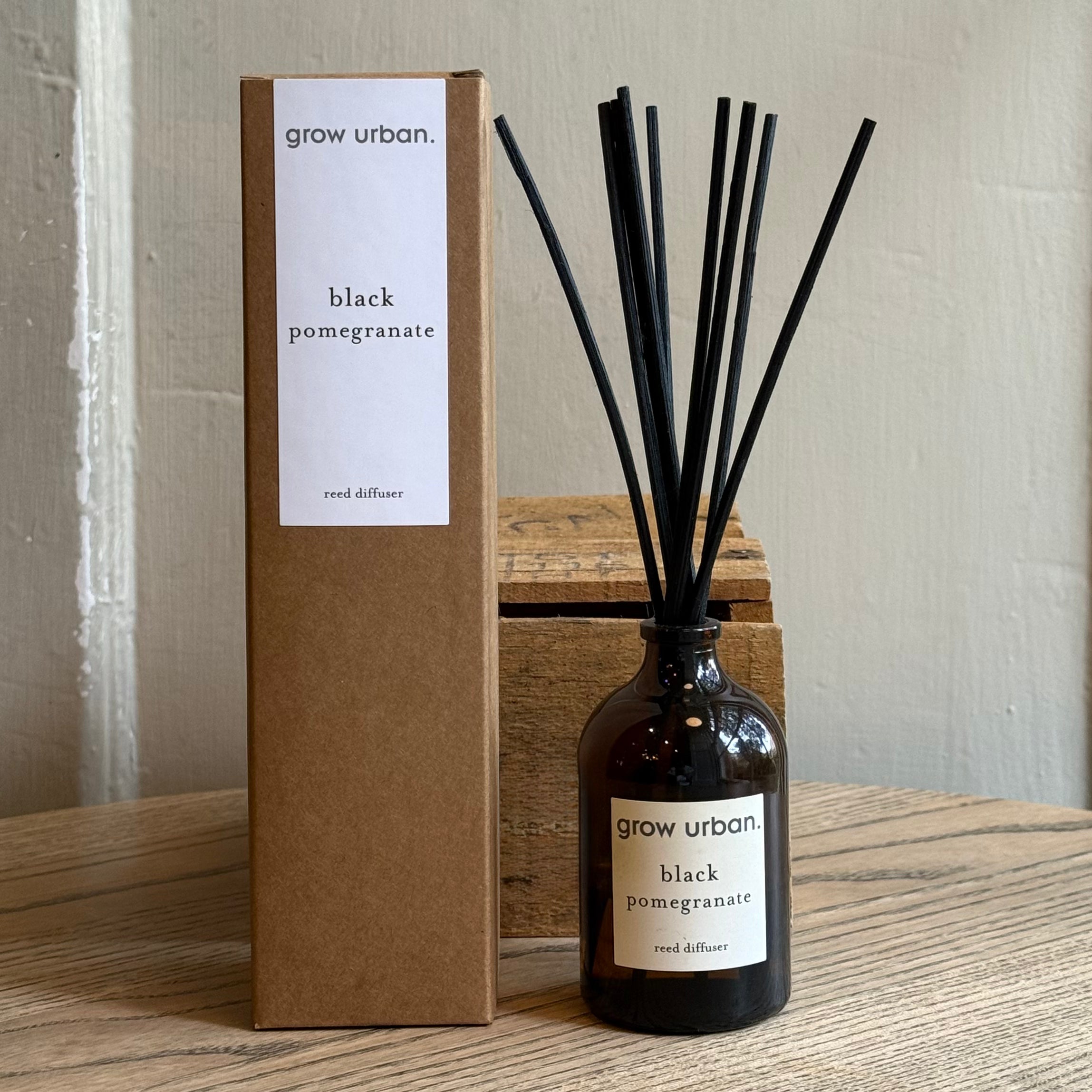 grow urban. Amber Glass Reed Diffuser
