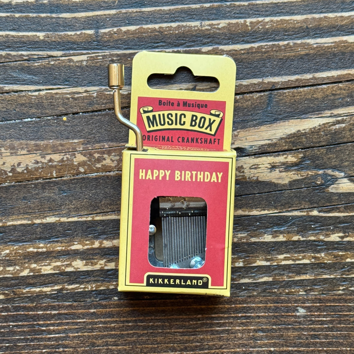 Happy Birthday Crank Music Box