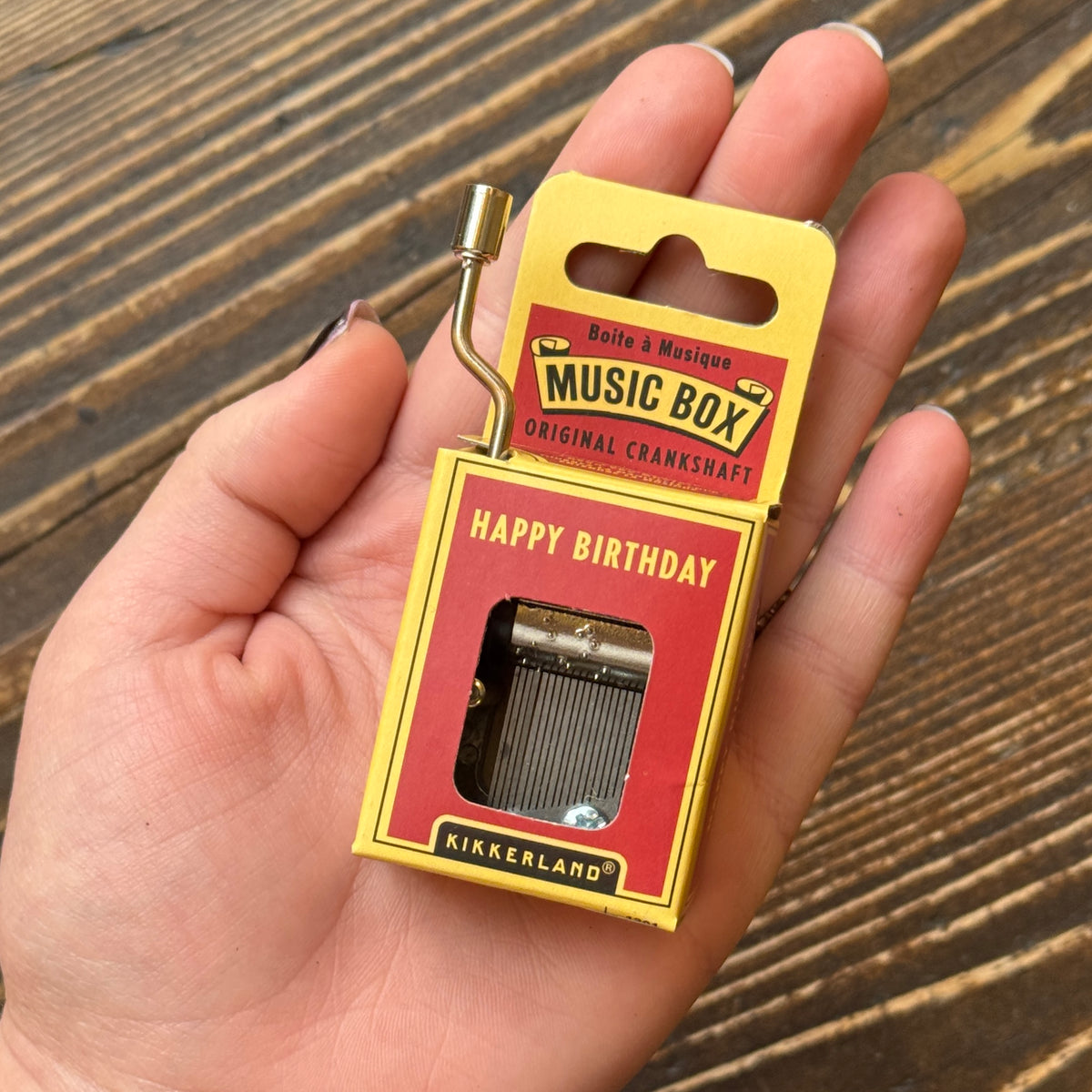 Happy Birthday Crank Music Box