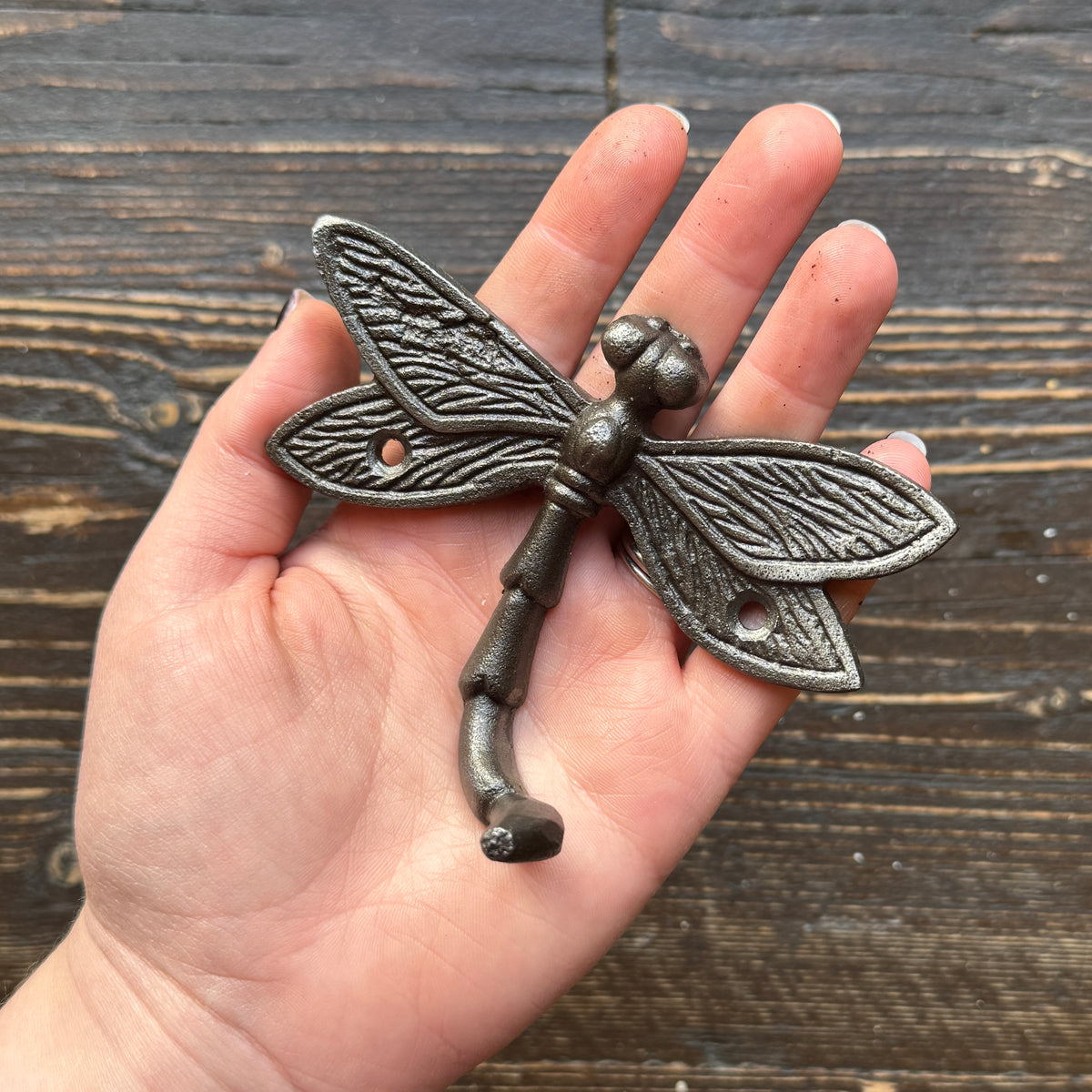 Cast Iron Dragonfly Coat Hook