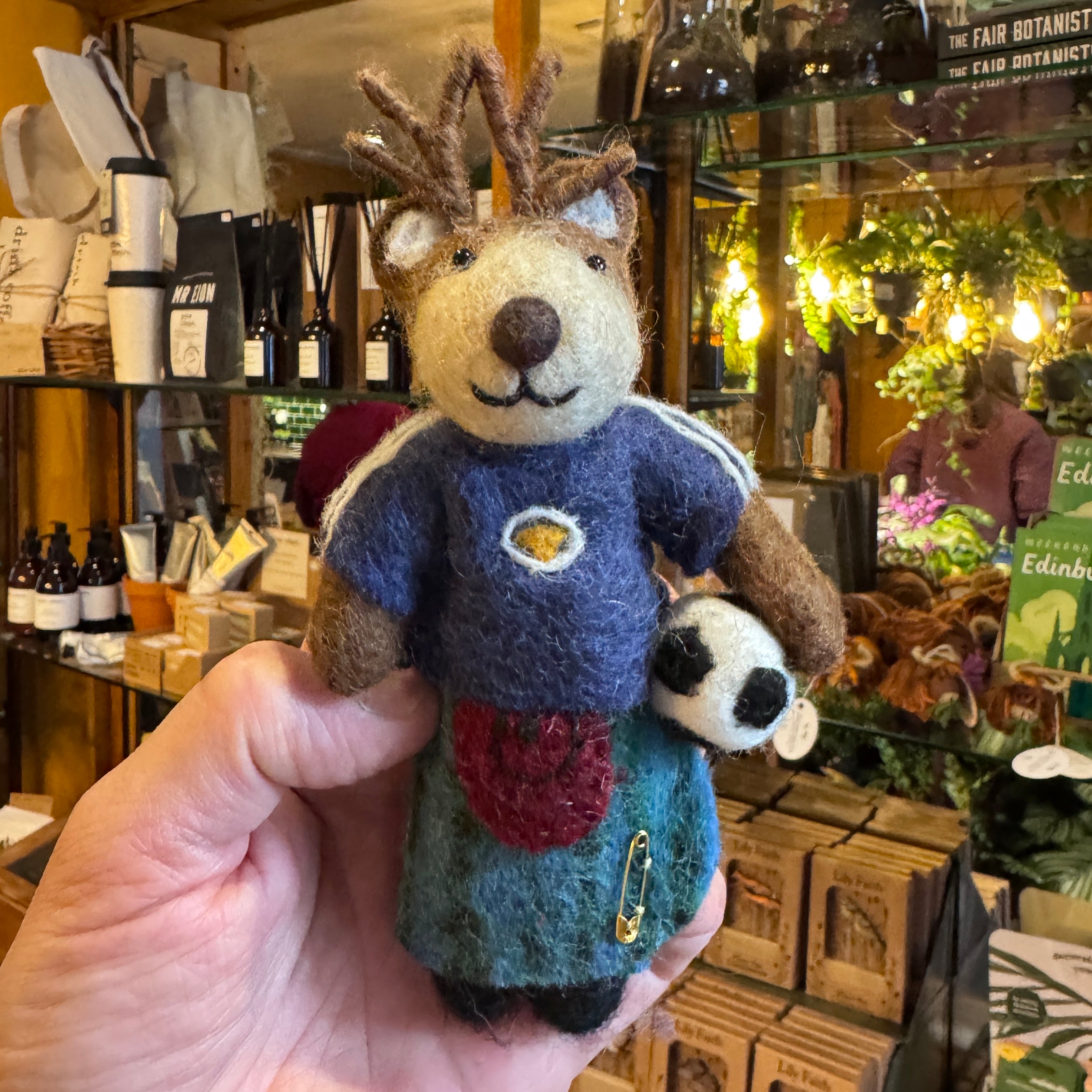 Tartan Tam Scotland Footballer | Felt Decoration