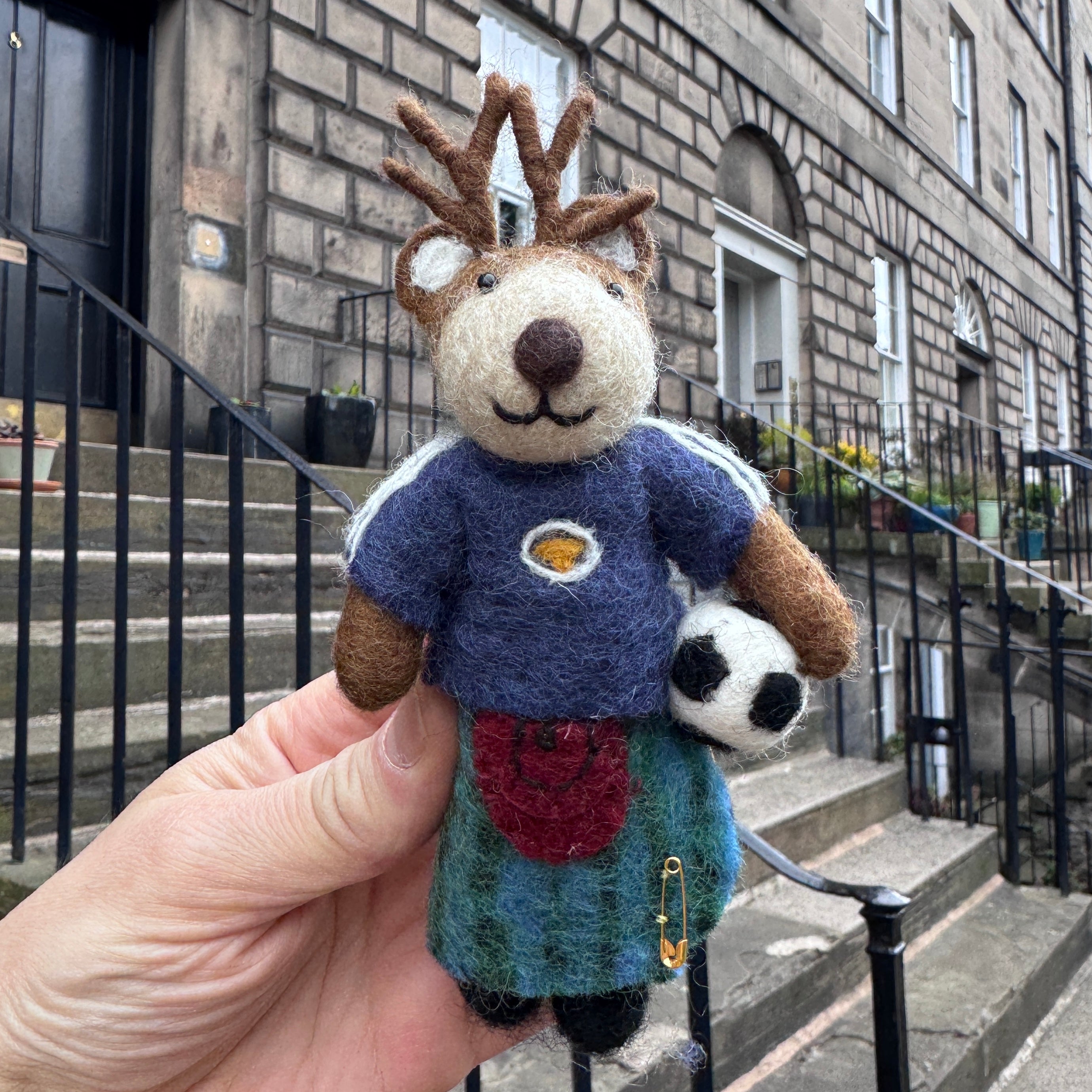 Tartan Tam Scotland Footballer | Felt Decoration