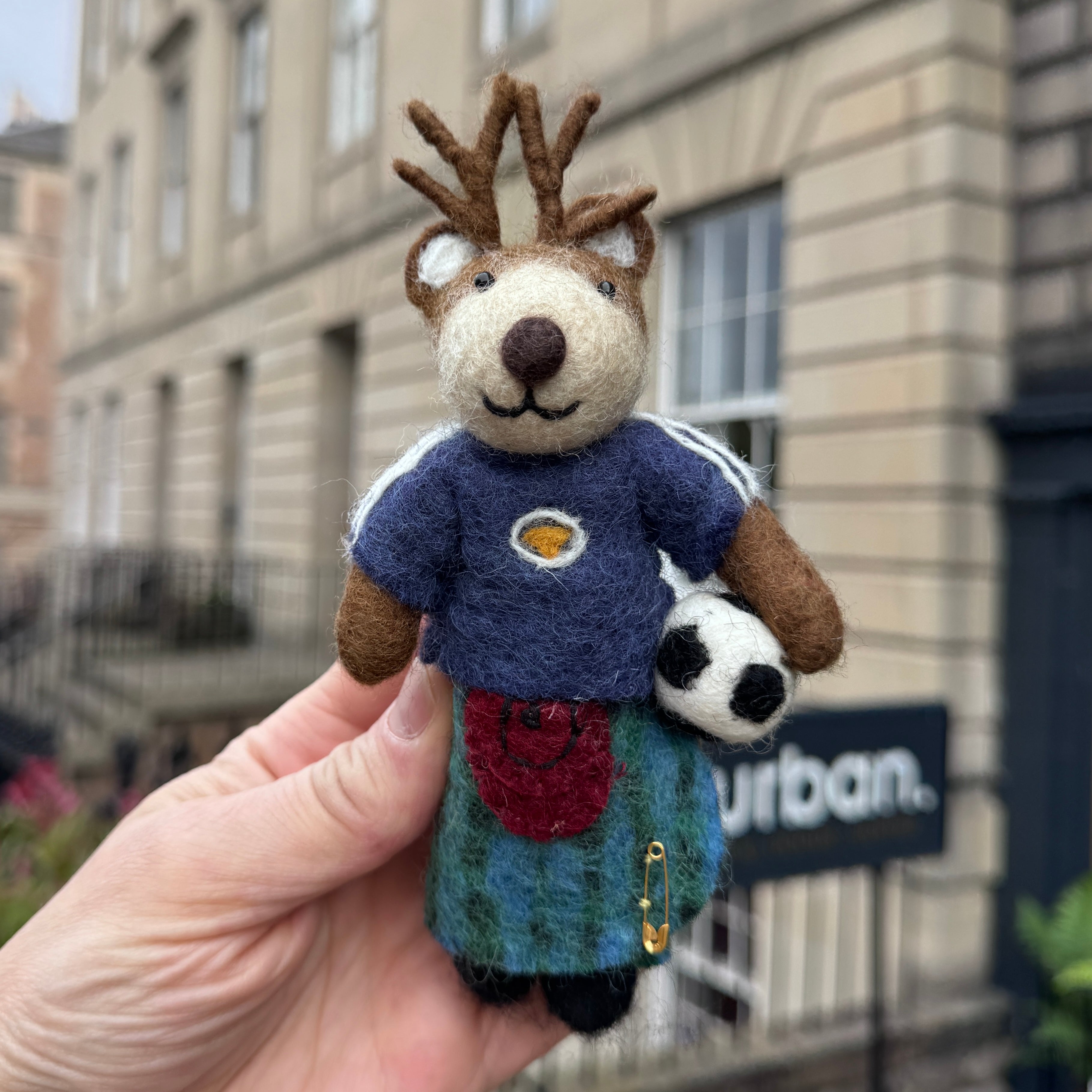 Tartan Tam Scotland Footballer | Felt Decoration