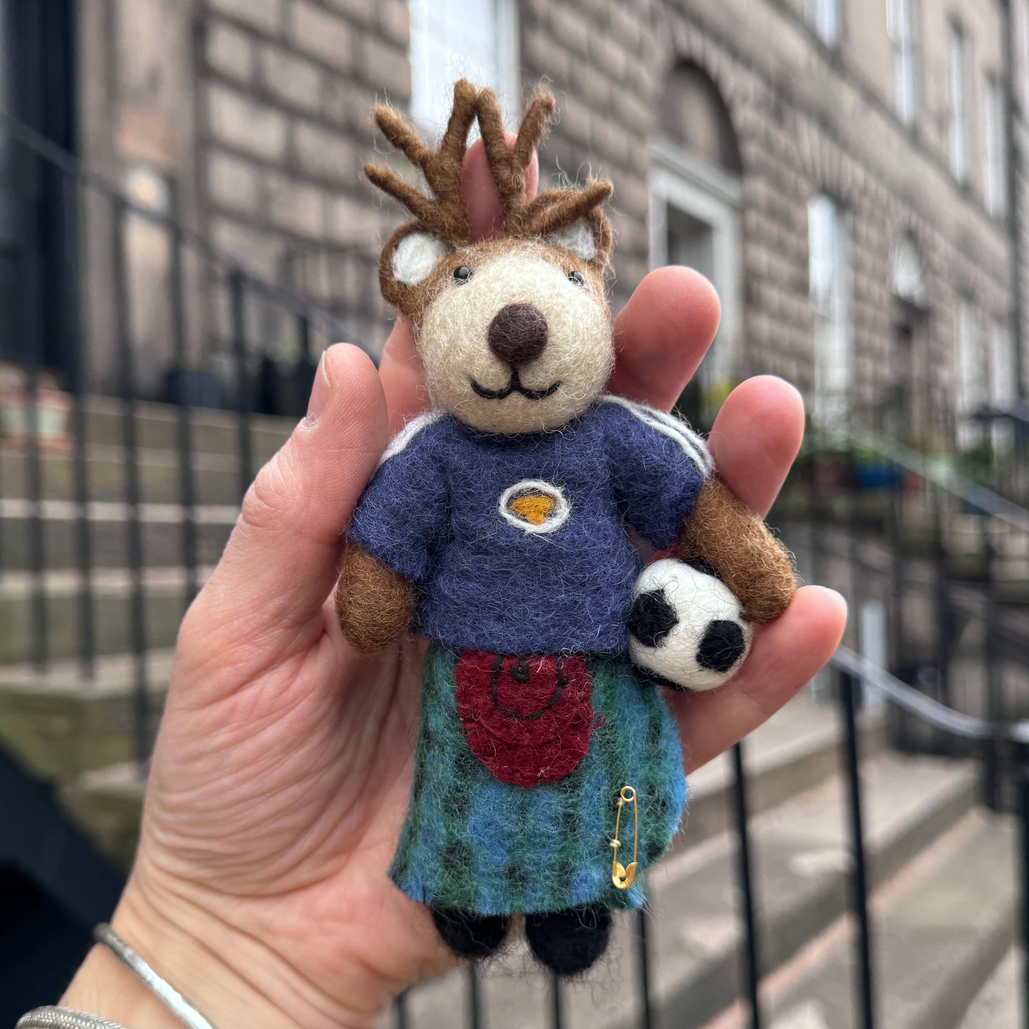 Tartan Tam Scotland Footballer | Felt Decoration