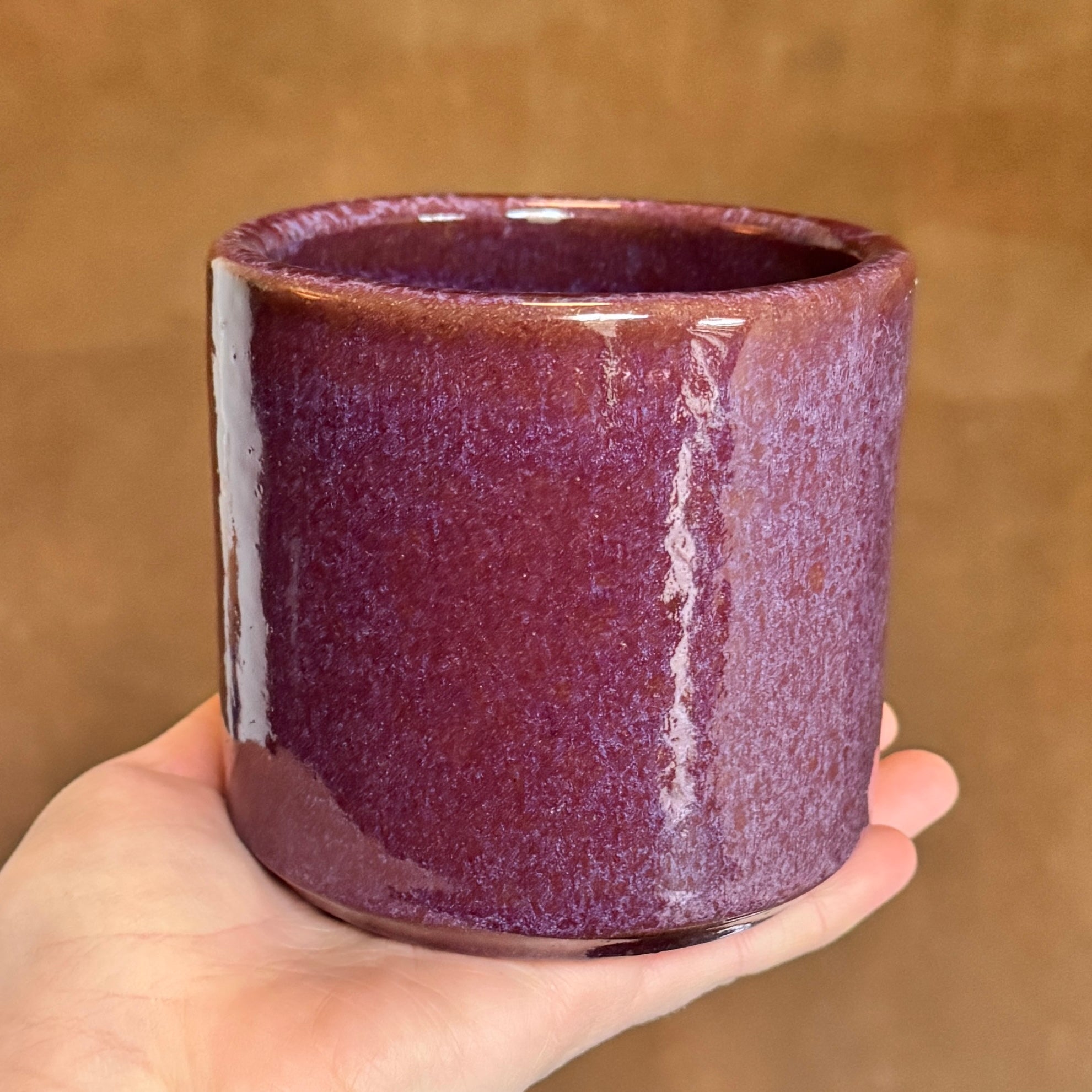 Javea Glazed Pink Plant Pot | 11cm