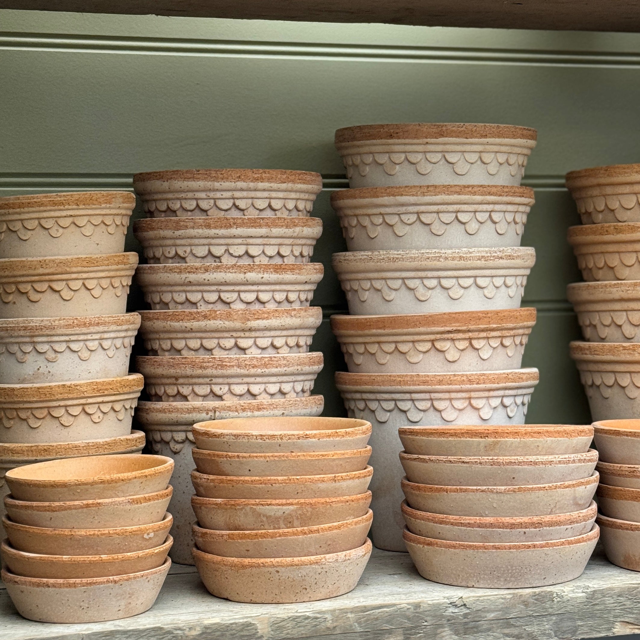 Bergs Potter Copenhagen Pot & Saucer Set - Rosa Terracotta