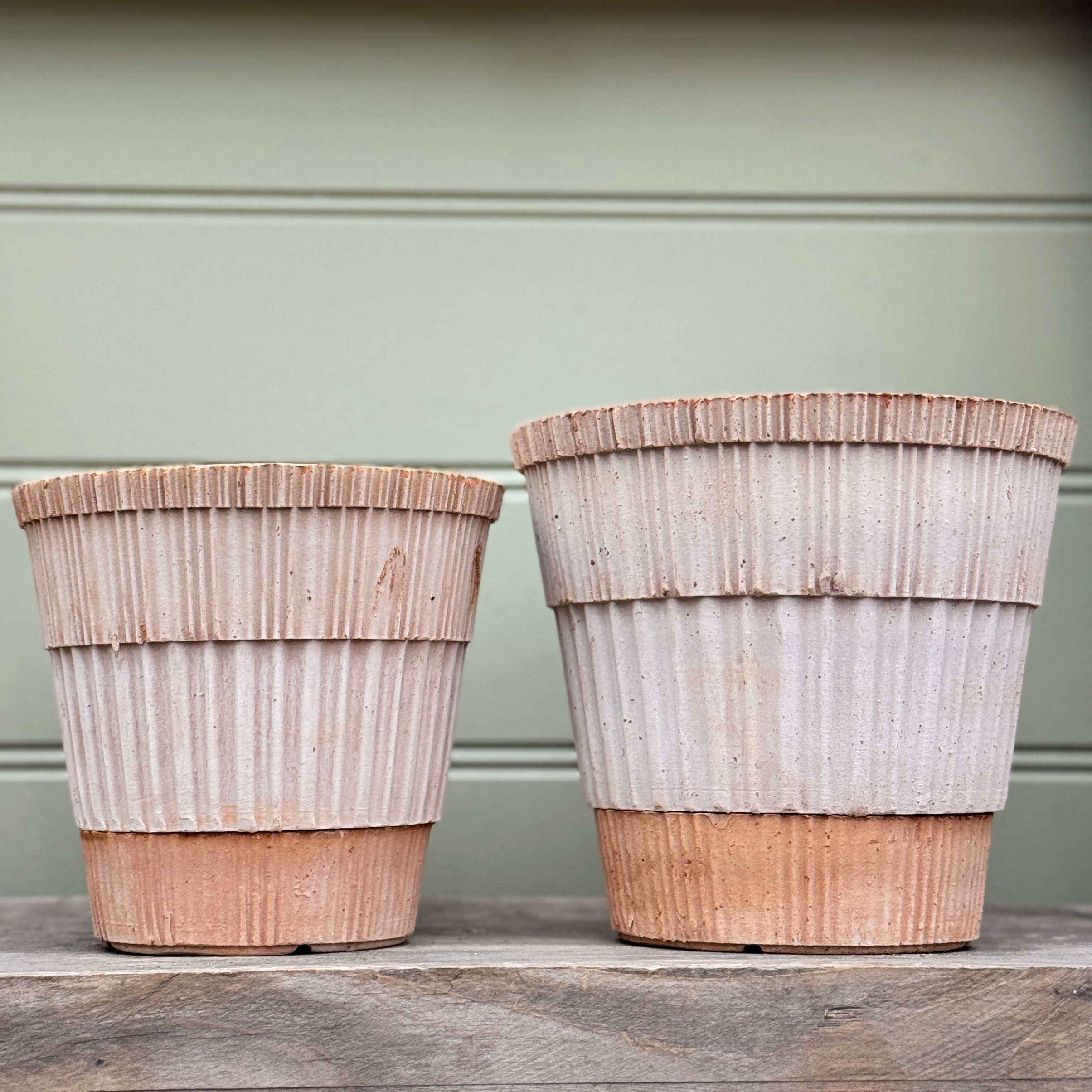 Bergs Potter Atlas Pot & Saucer Set - Rosa Terracotta